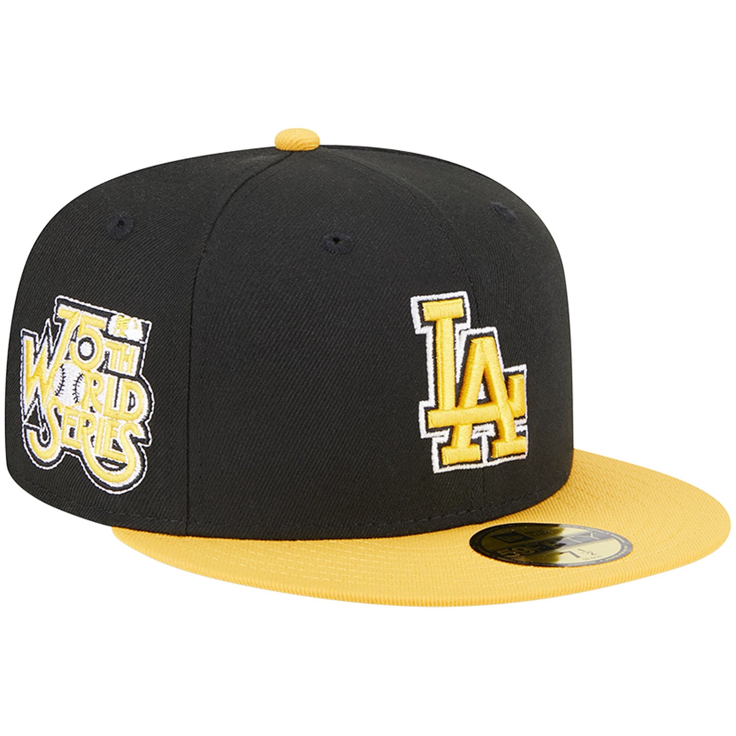 Los Angeles Dodgers New Era 59FIFTY Fitted Hat - Black/Gold