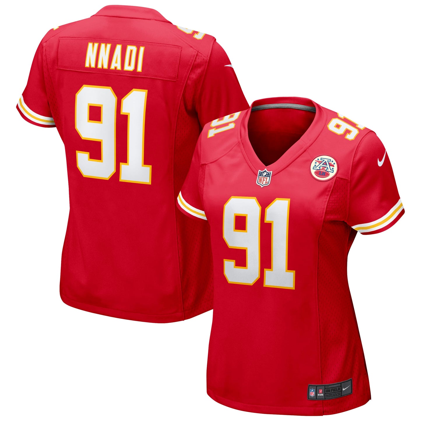 Derrick Nnadi Kansas City Chiefs Nike Women's Game Jersey - Red