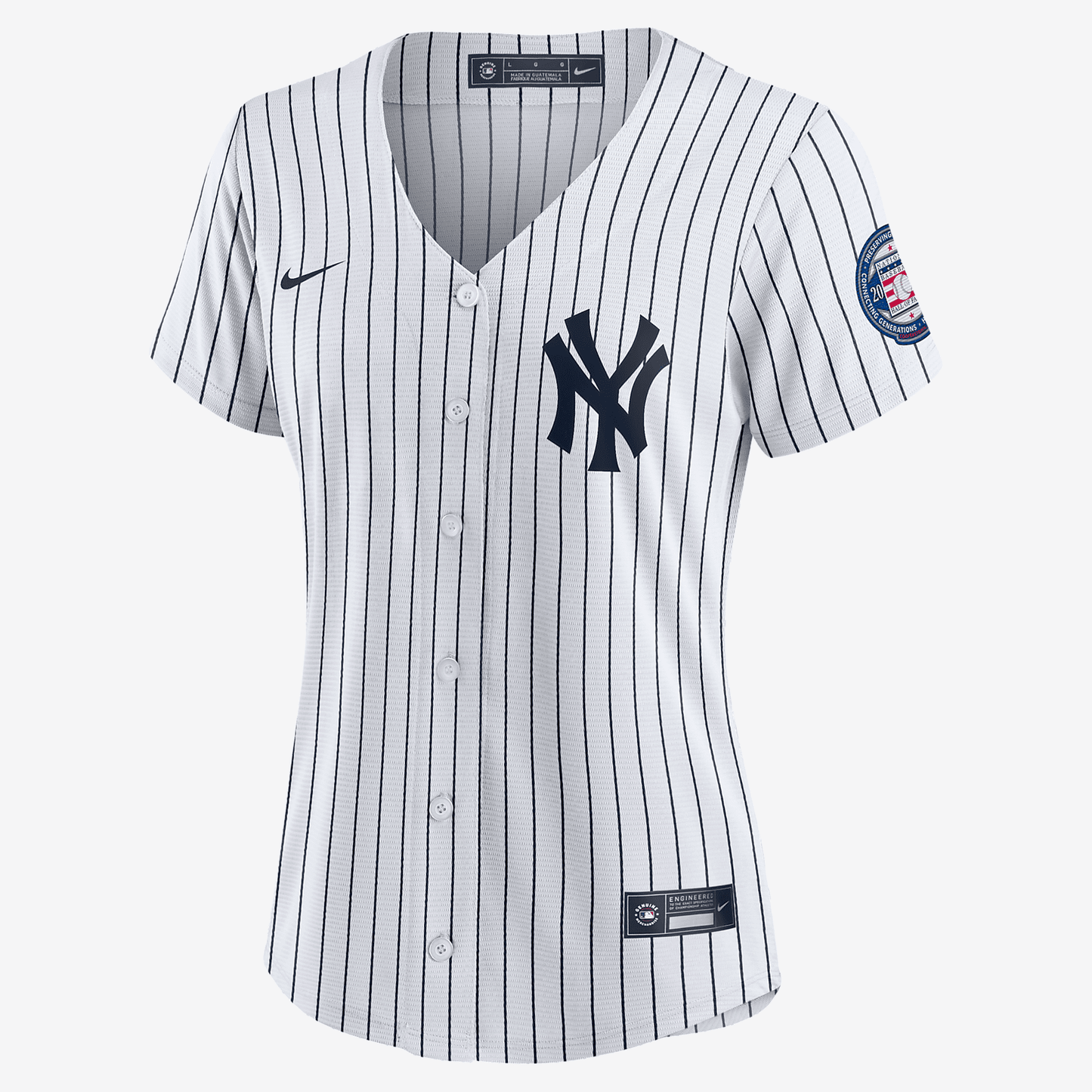 MLB New York Yankees 2020 Hall of Fame Induction (Derek Jeter) Women's Replica Baseball Jersey - White