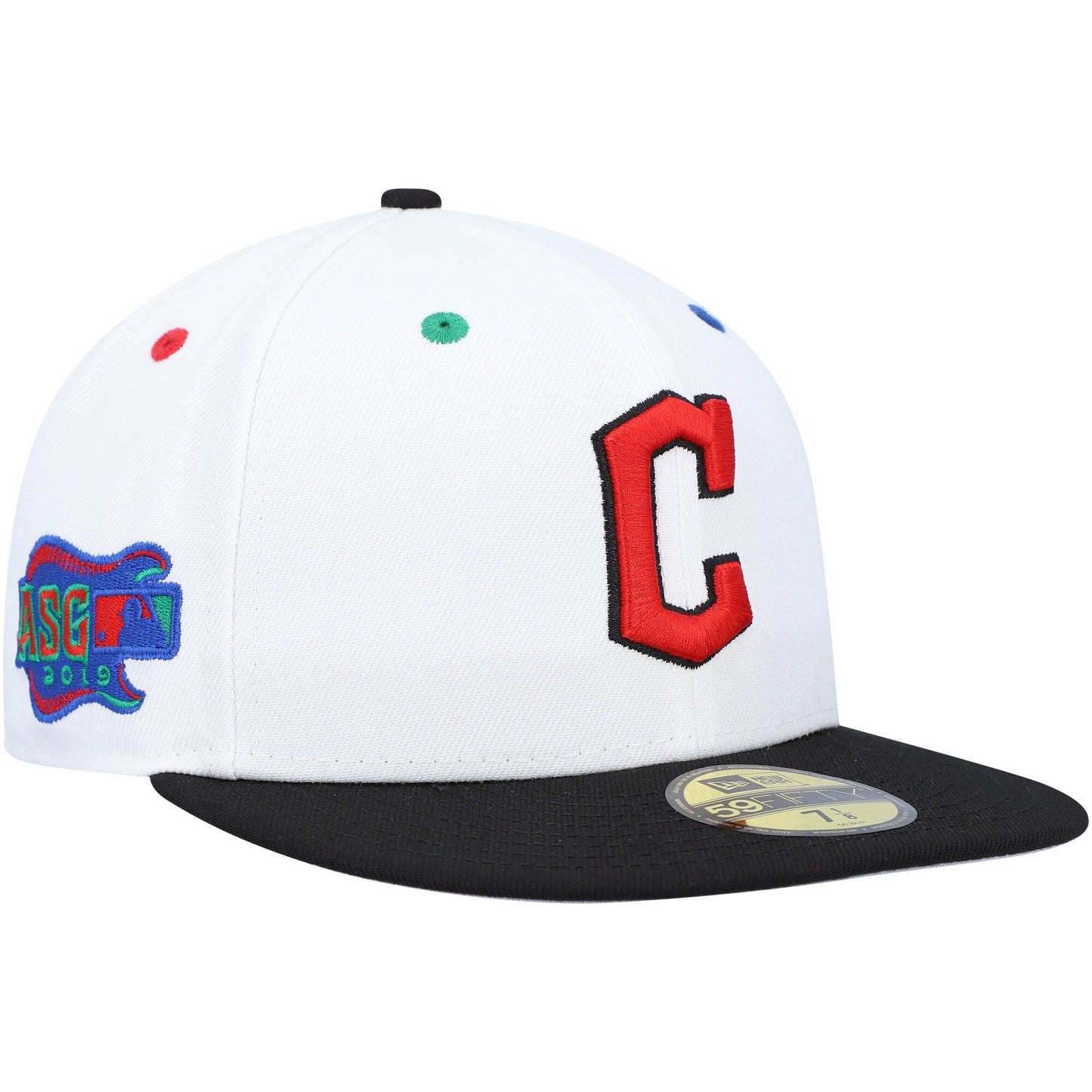 Cleveland Guardians New Era 2019 MLB All-Star Game Primary Eye 59FIFTY Fitted Hat - White/Black