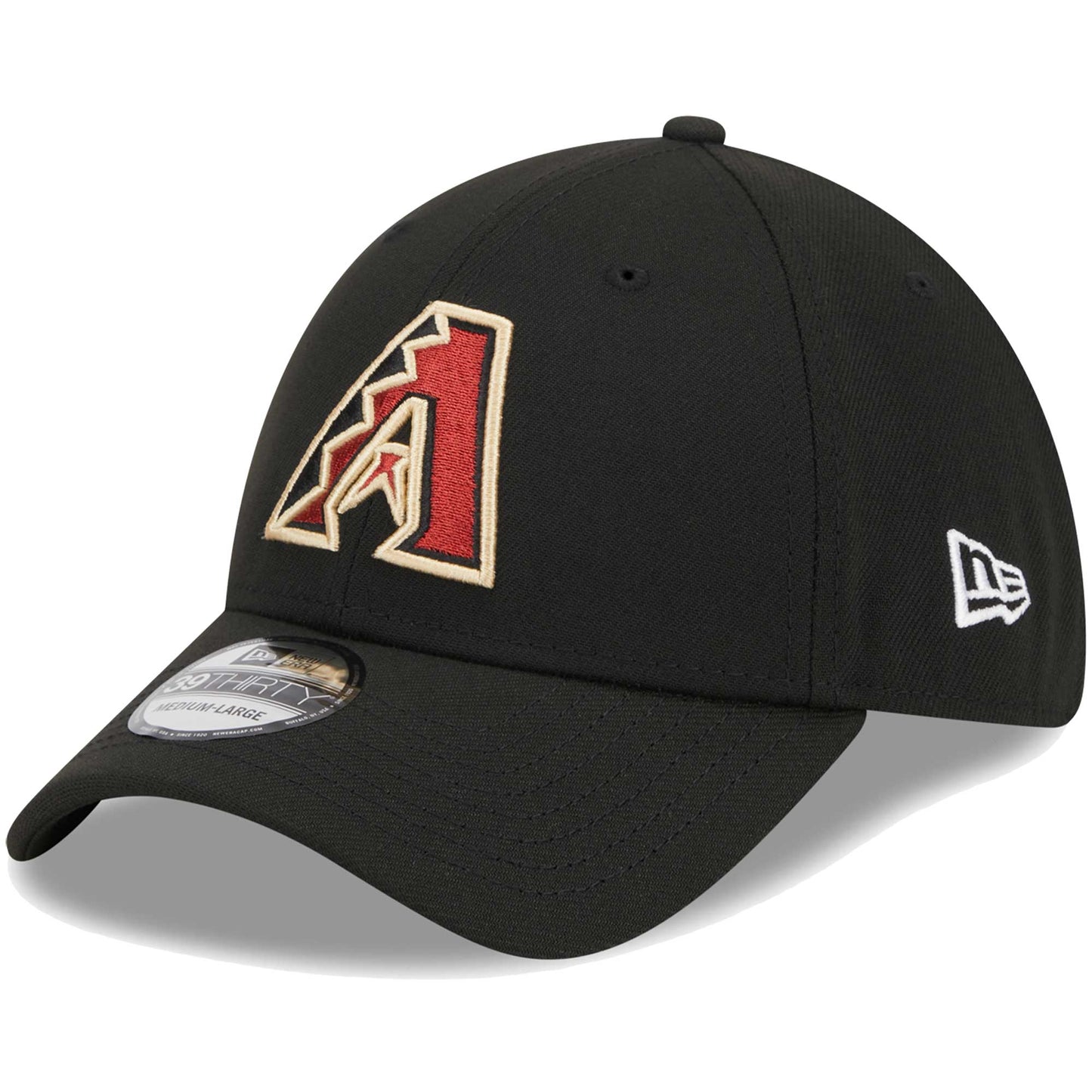 Arizona Diamondbacks New Era Logo 39THIRTY Flex Hat - Black