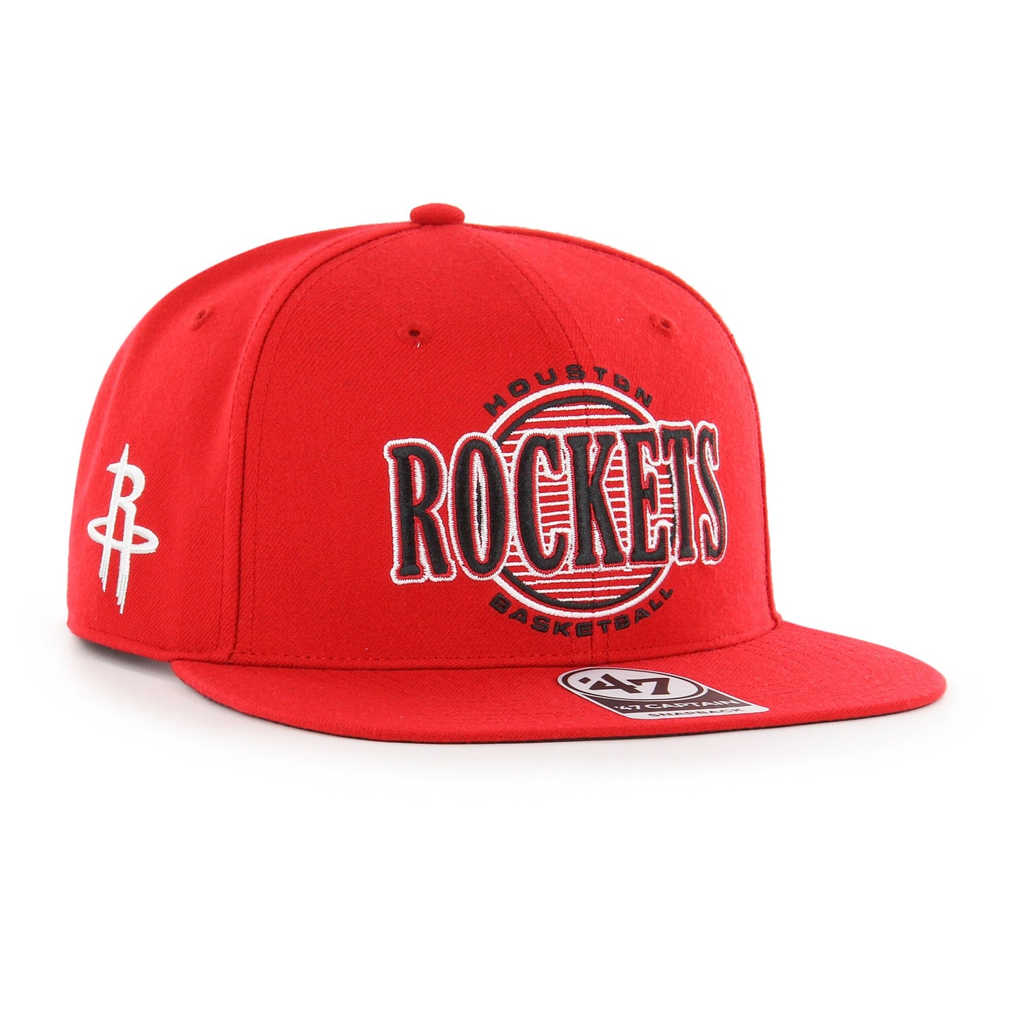 Houston Rockets '47 High Post Captain Snapback Hat - Red