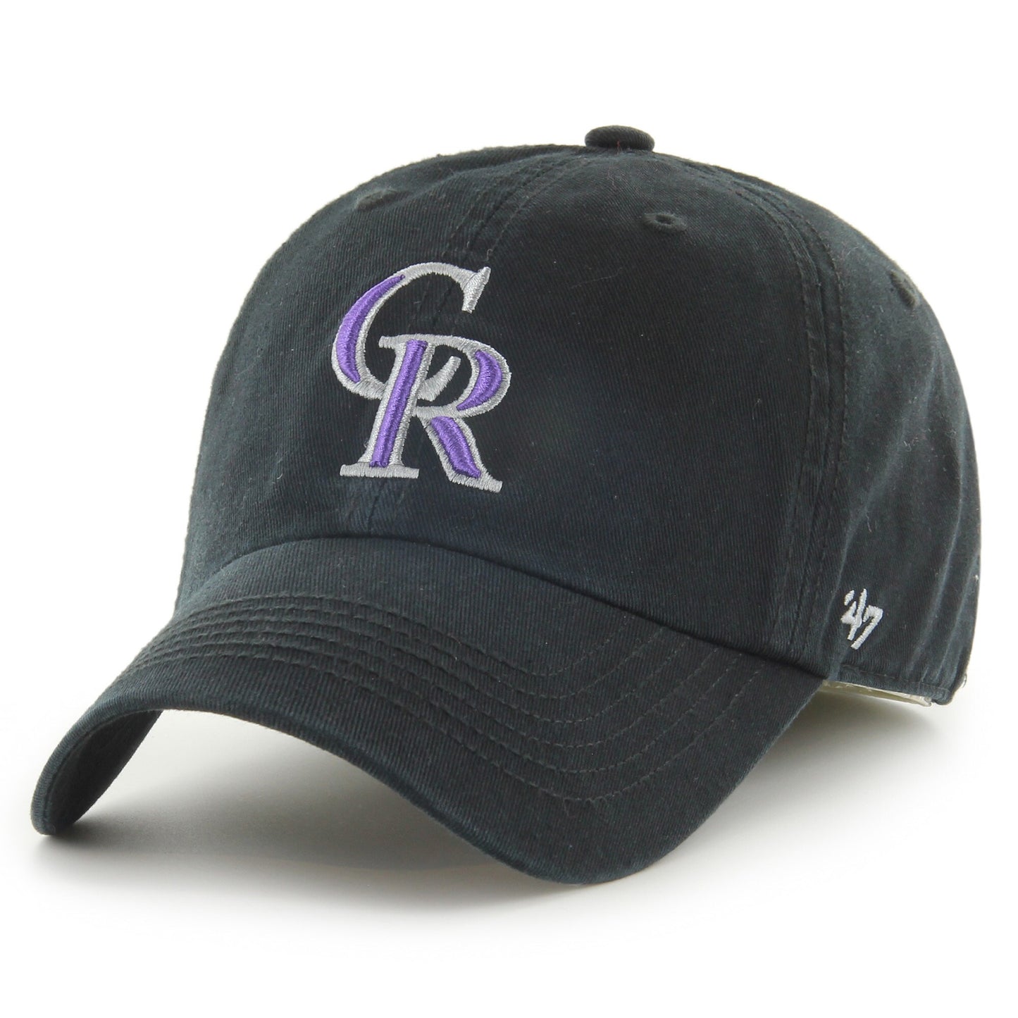 Colorado Rockies '47 Franchise Logo Fitted Hat - Black