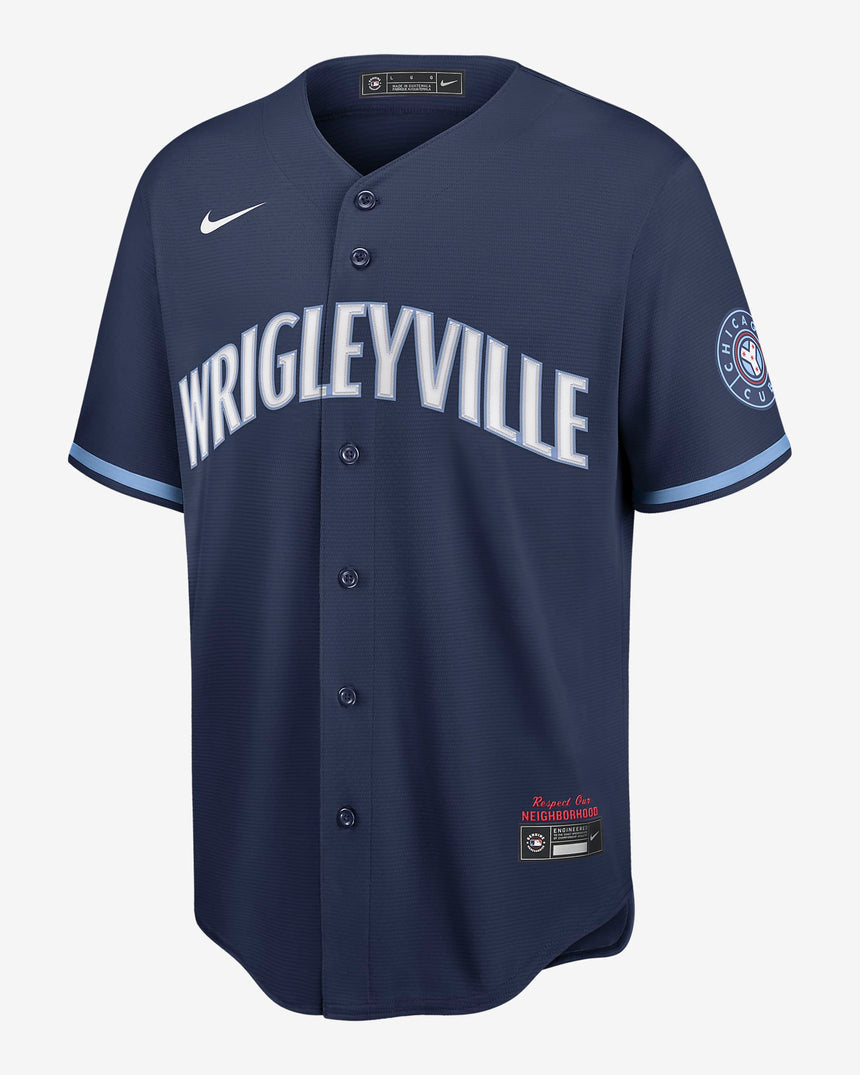 Youth Chicago Cubs Navy City Connect Replica Jersey
