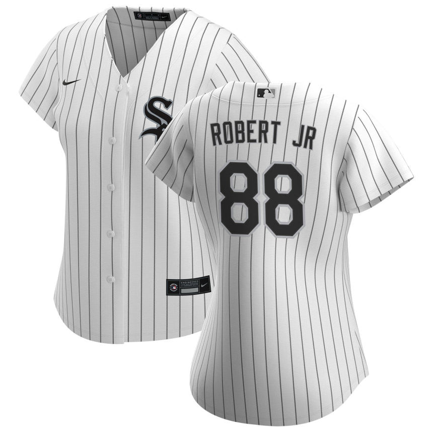 Women's Luis Robert Jr. Chicago White Sox White Home Premium Stitch Replica Jersey