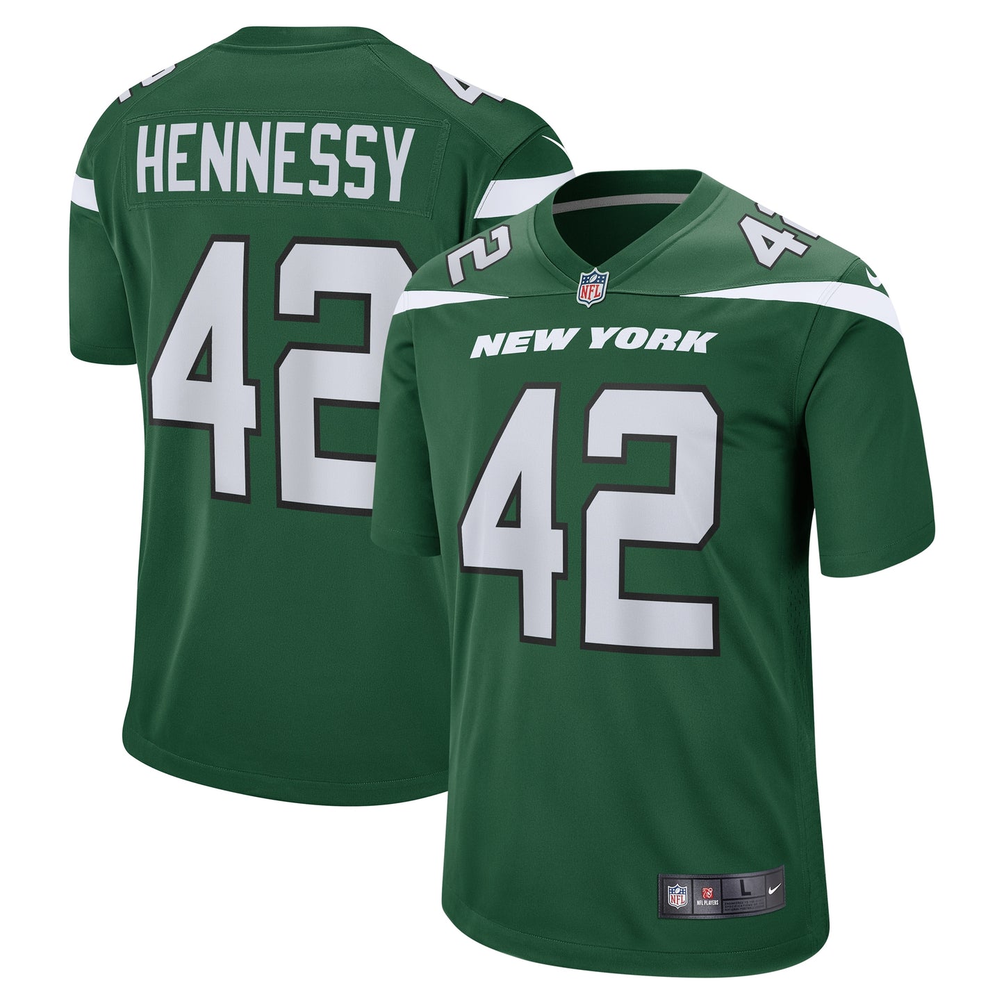 Thomas Hennessy New York Jets Nike Game Jersey - Gotham Green