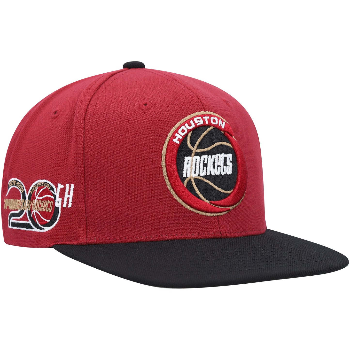 Houston Rockets Mitchell & Ness Hardwood Classics Free Bird Snapback Hat - Red