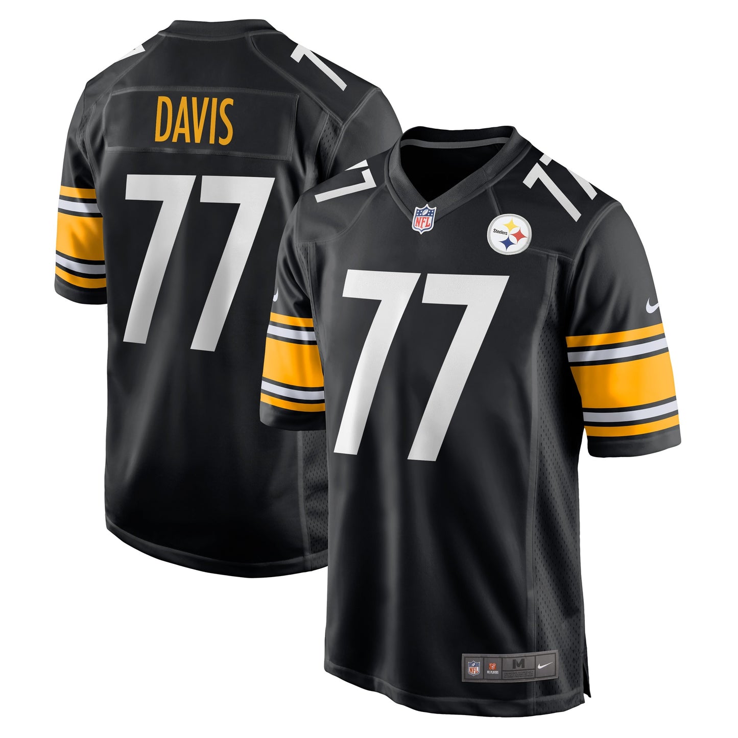 Jesse Davis Pittsburgh Steelers Nike Game Player Jersey - Black