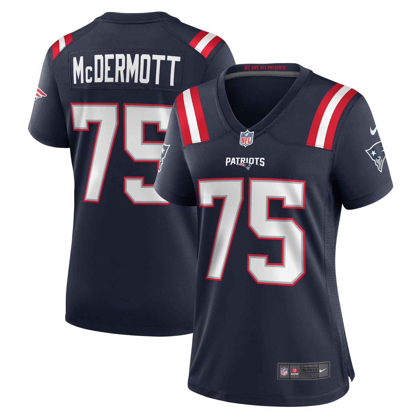 Conor McDermott New England Patriots Nike Women's Home Game Player Jersey - Navy