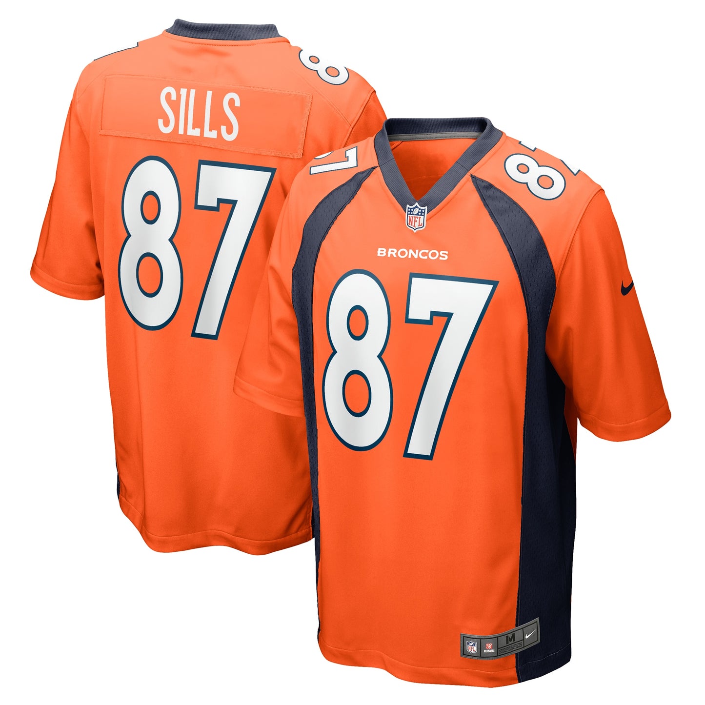 David Sills Denver Broncos Nike Team Game Jersey - Orange