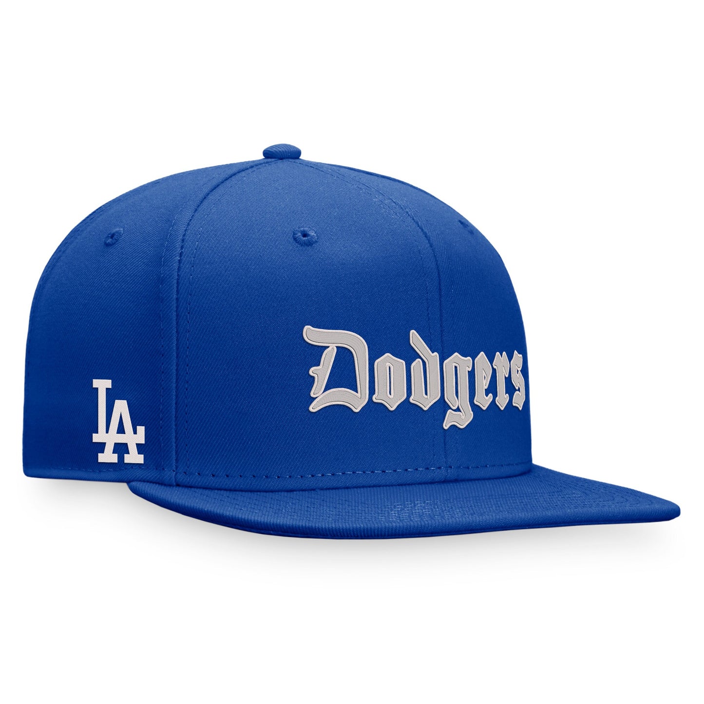 Los Angeles Dodgers Fanatics Branded Gothic Script Fitted Hat - Royal