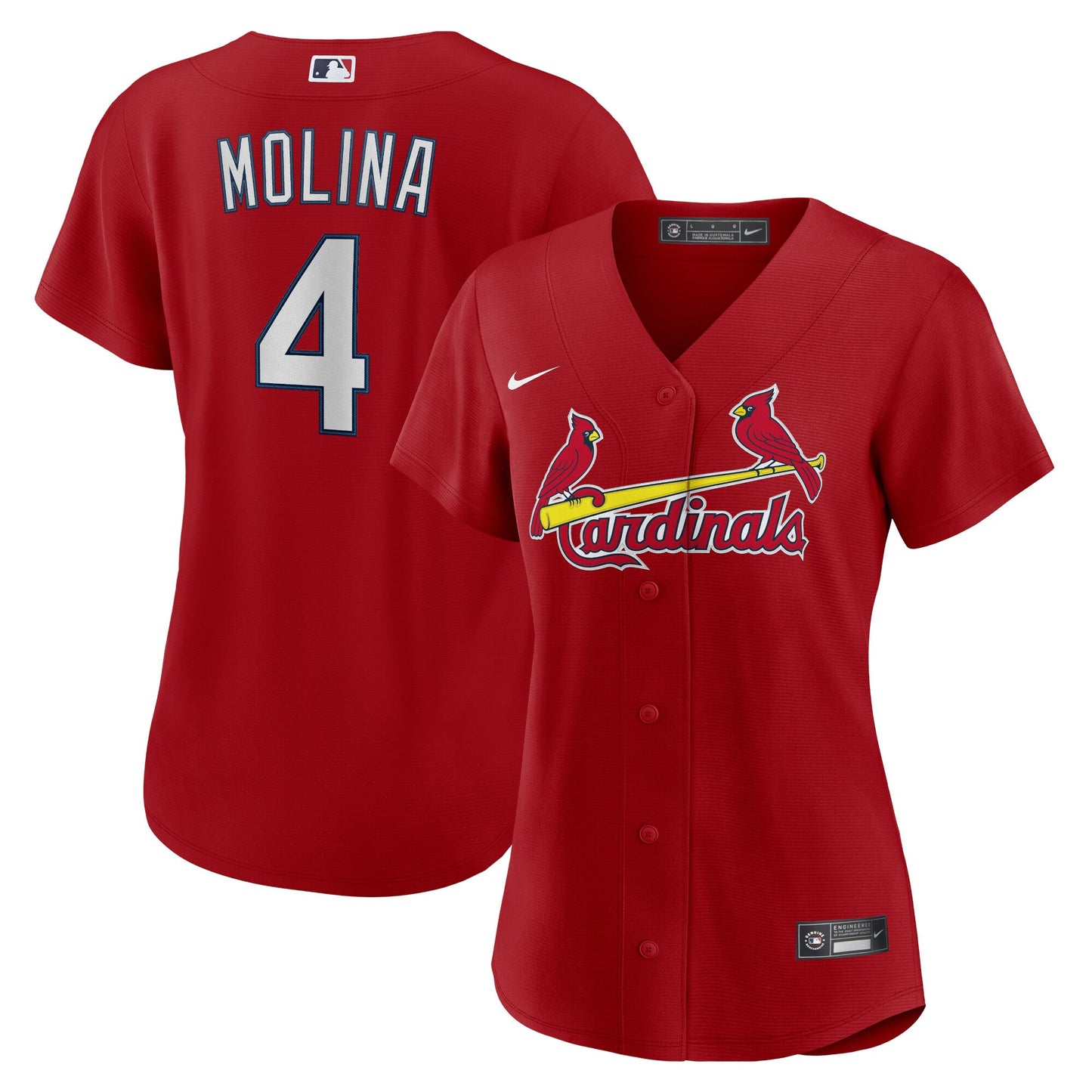 Yadier Molina St. Louis Cardinals Nike Women's Alternate Replica Player Jersey - Red