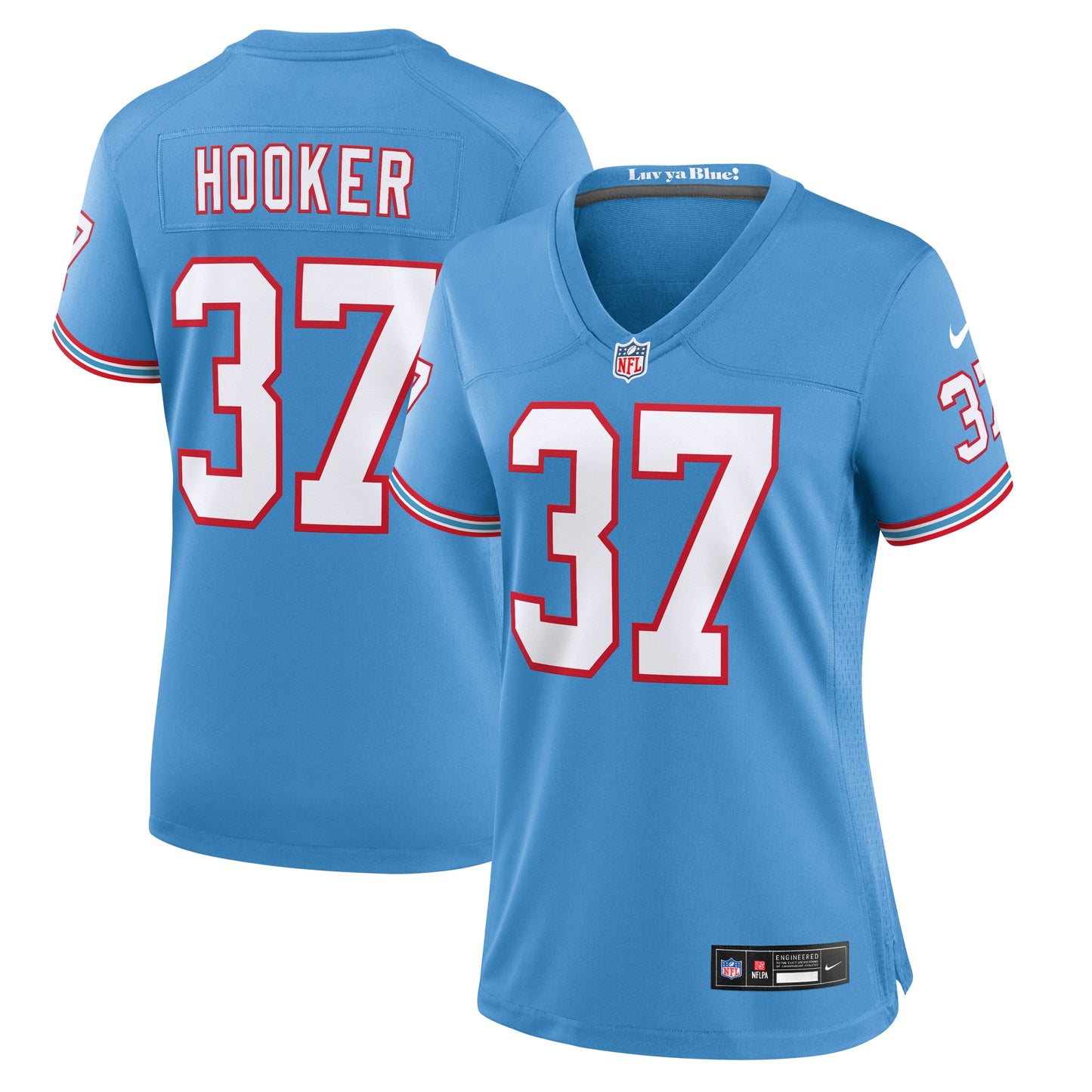 Amani Hooker Tennessee Titans Nike Women's Oilers Throwback Player Game Jersey - Light Blue
