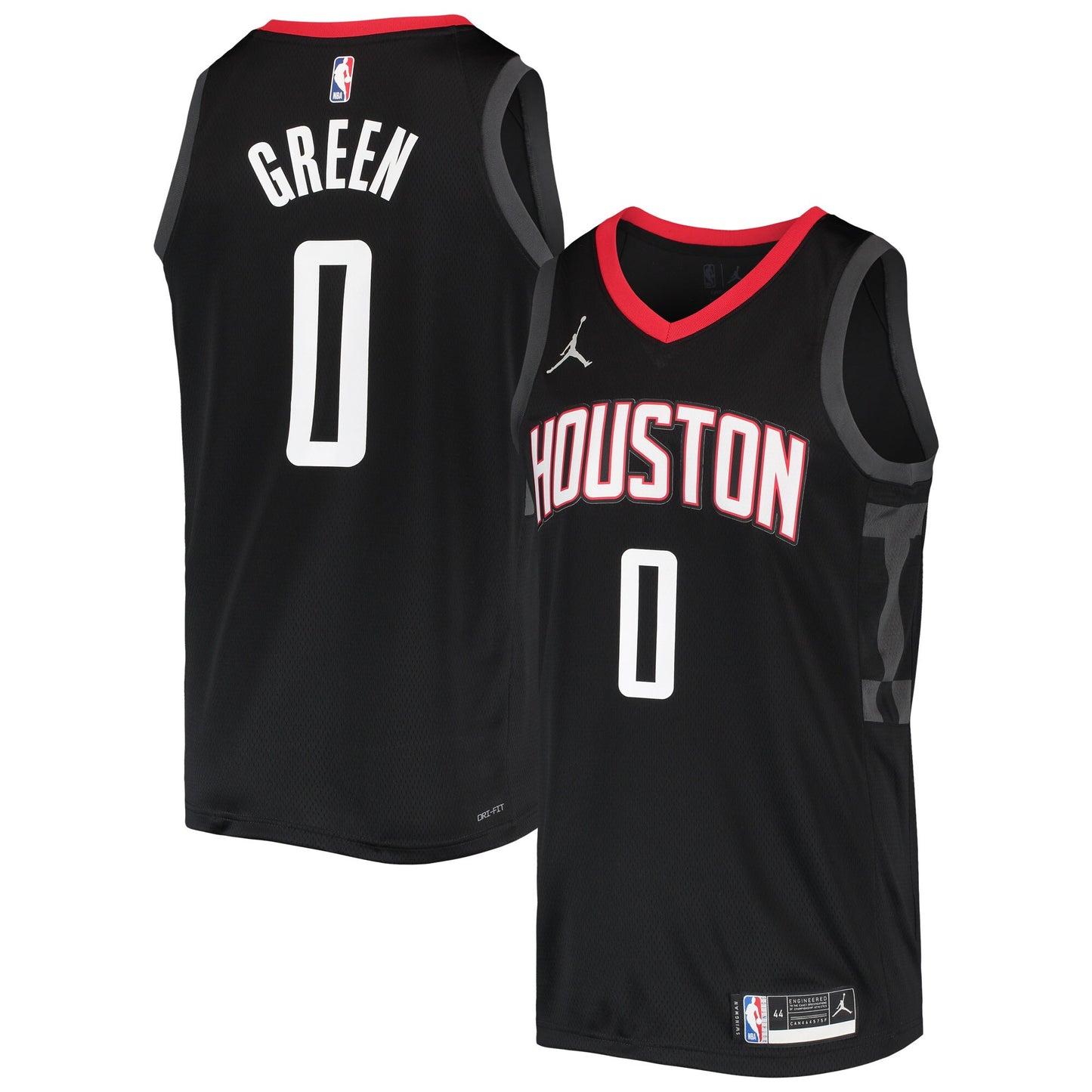 Jalen Green Houston Rockets Jordans Brand 2021/22 Swingman Jersey - Statement Edition - Black
