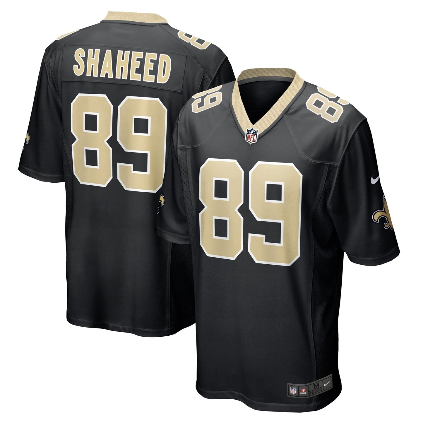 Men's Nike Rashid Shaheed Black New Orleans Saints Game Player Jersey