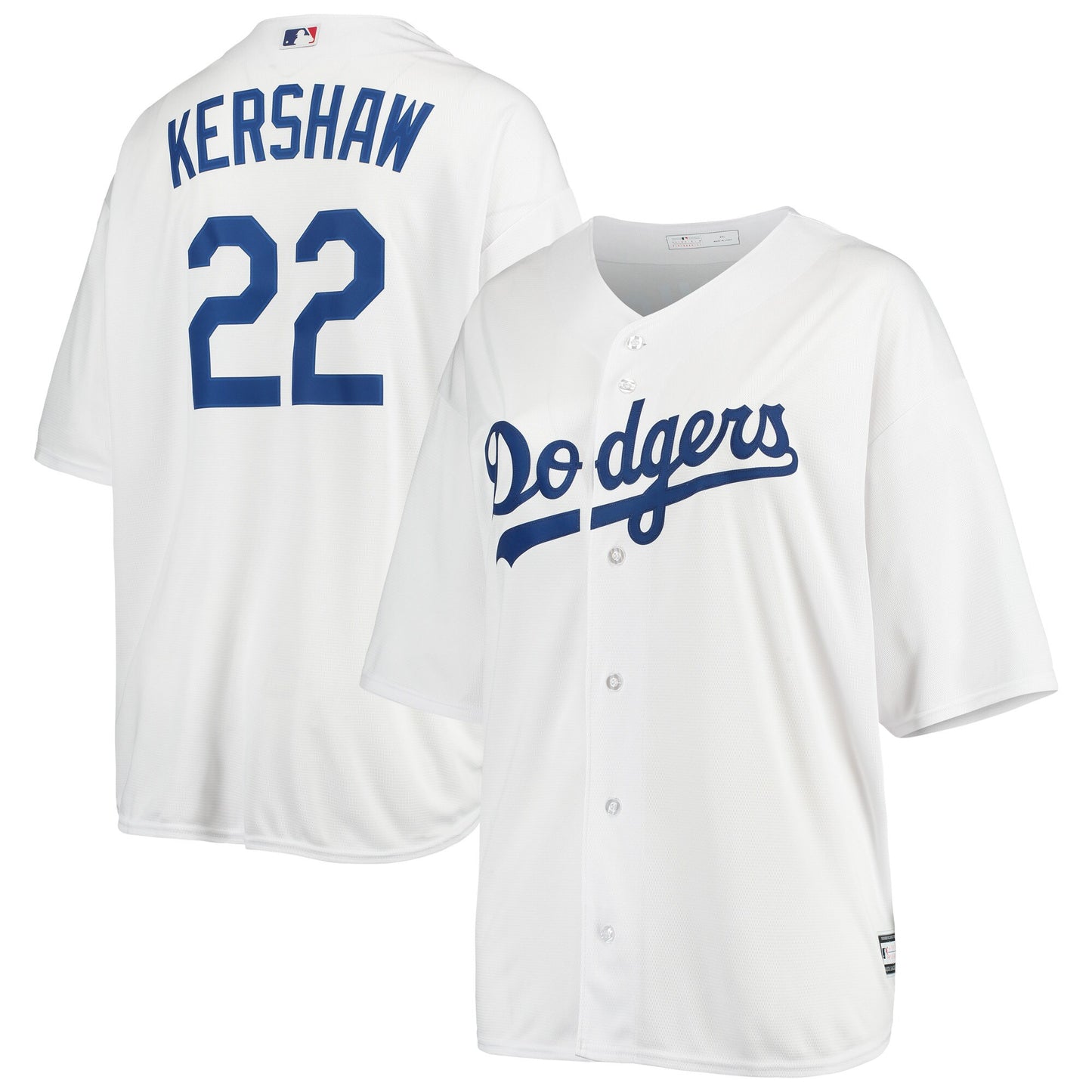 Clayton Kershaw Los Angeles Dodgers Women's Plus Size Replica Player Jersey - White
