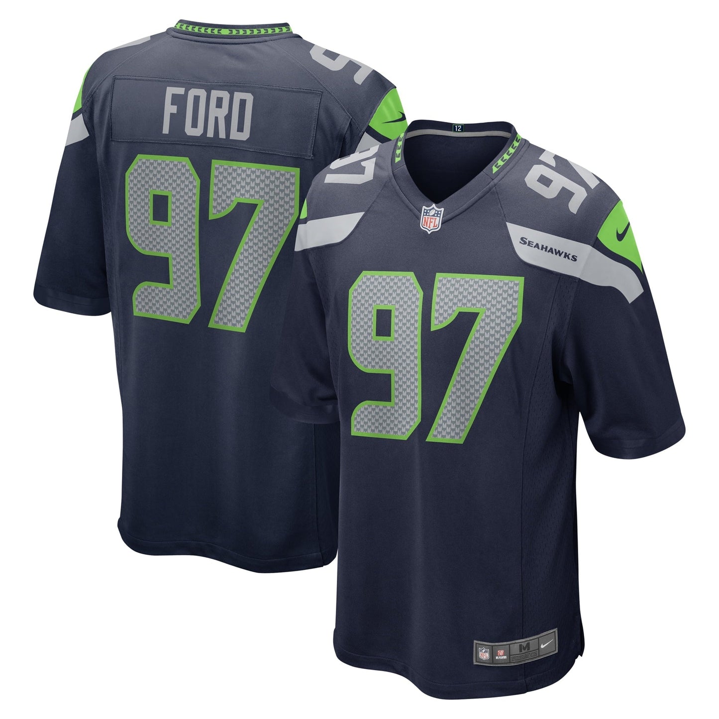 Men's Nike Poona Ford College Navy Seattle Seahawks Game Jersey