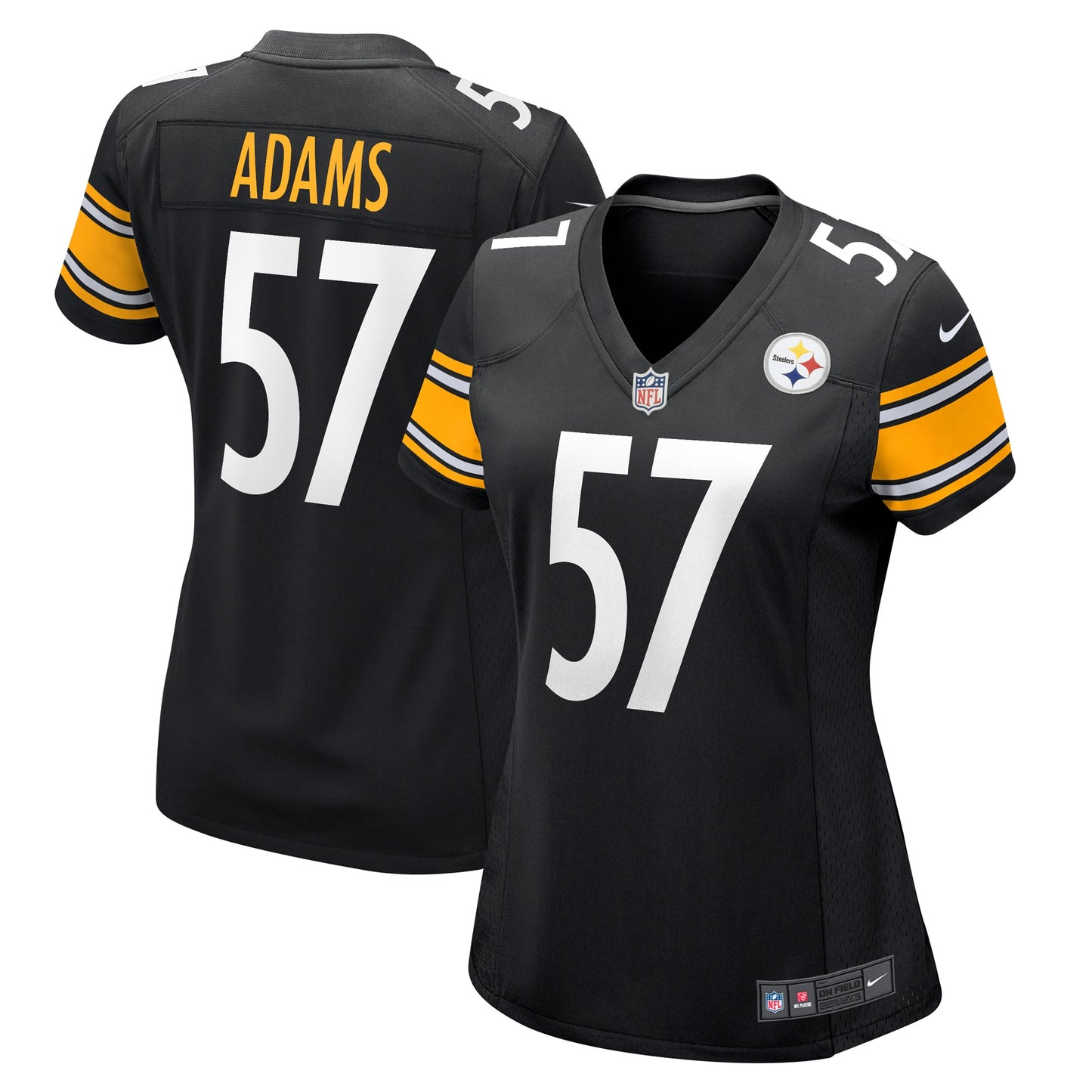 Montravius Adams Pittsburgh Steelers Nike Women's Game Player Jersey - Black