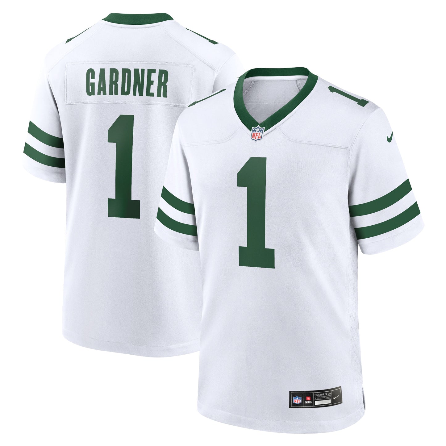 Ahmad Sauce Gardner New York Jets Nike Legacy Player Game Jersey - White