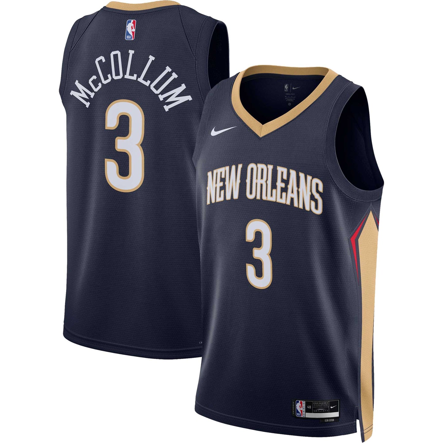 C.J. McCollum New Orleans Pelicans Nike Unisex Swingman Jersey - Association Edition - Navy