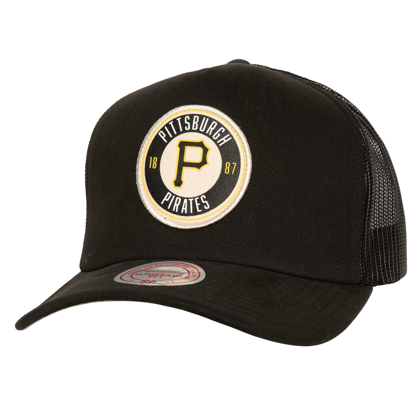Pittsburgh Pirates Mitchell & Ness Cooperstown Collection Circle Change Trucker Adjustable Hat - Black