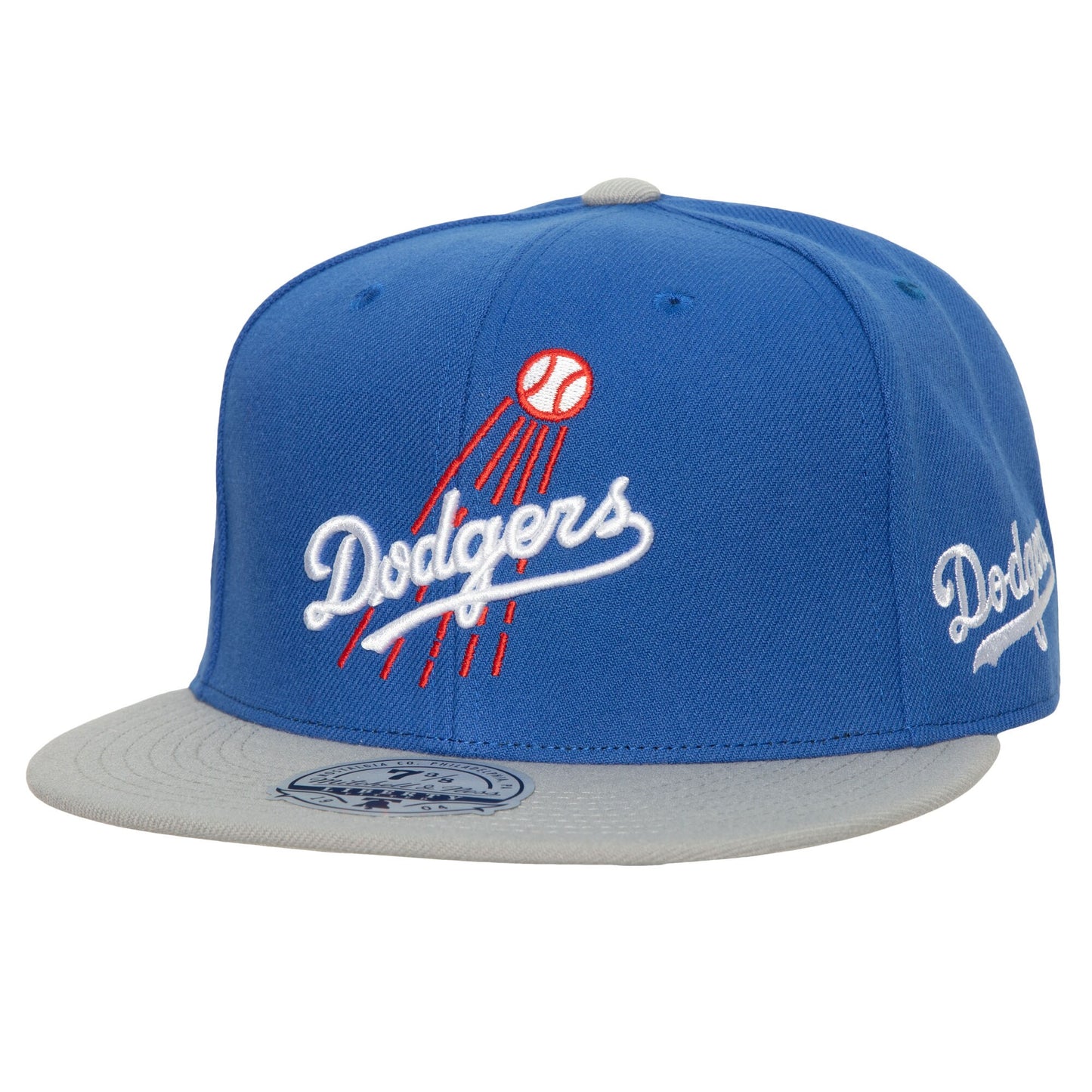 Los Angeles Dodgers Mitchell & Ness Bases Loaded Fitted Hat - Royal/Gray