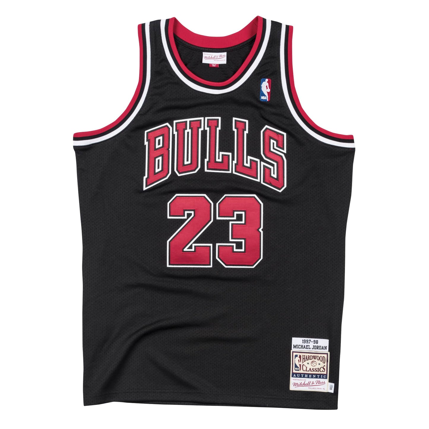 Authentic Jersey Chicago Bulls Alternate 1997-98 Michael Jordans