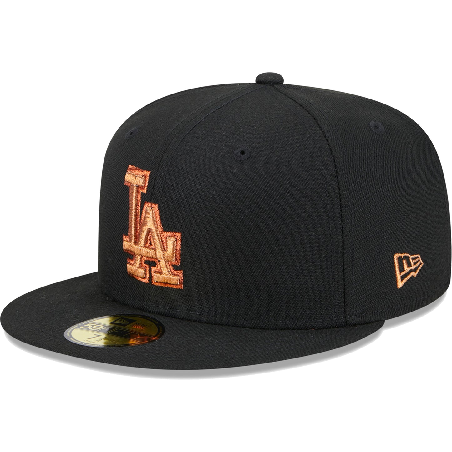 Los Angeles Dodgers New Era Metallic Pop 59FIFTY Fitted Hat - Black