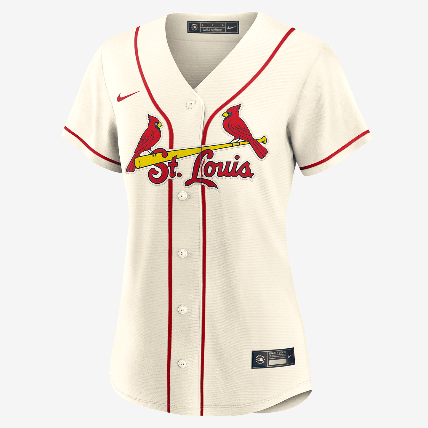 MLB St. Louis Cardinals (Yadier Molina) Women's Replica Baseball Jersey - Cream
