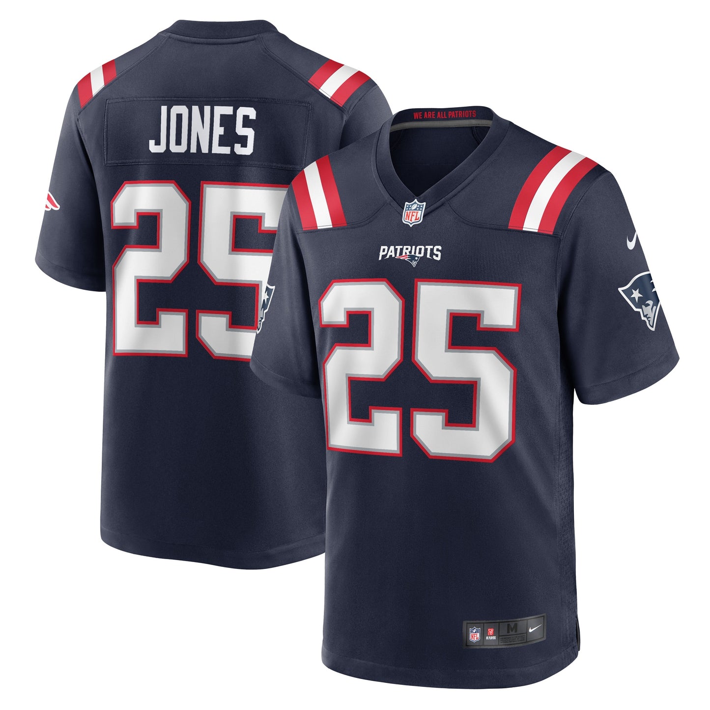 Marcus Jones New England Patriots Nike Game Player Jersey - Navy