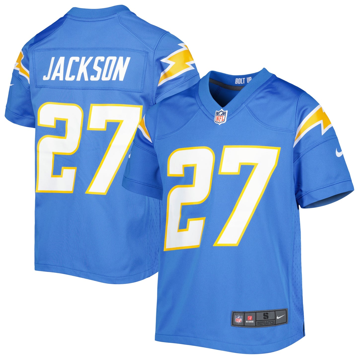 JC Jackson Los Angeles Chargers Nike Youth Game Jersey - Powder Blue