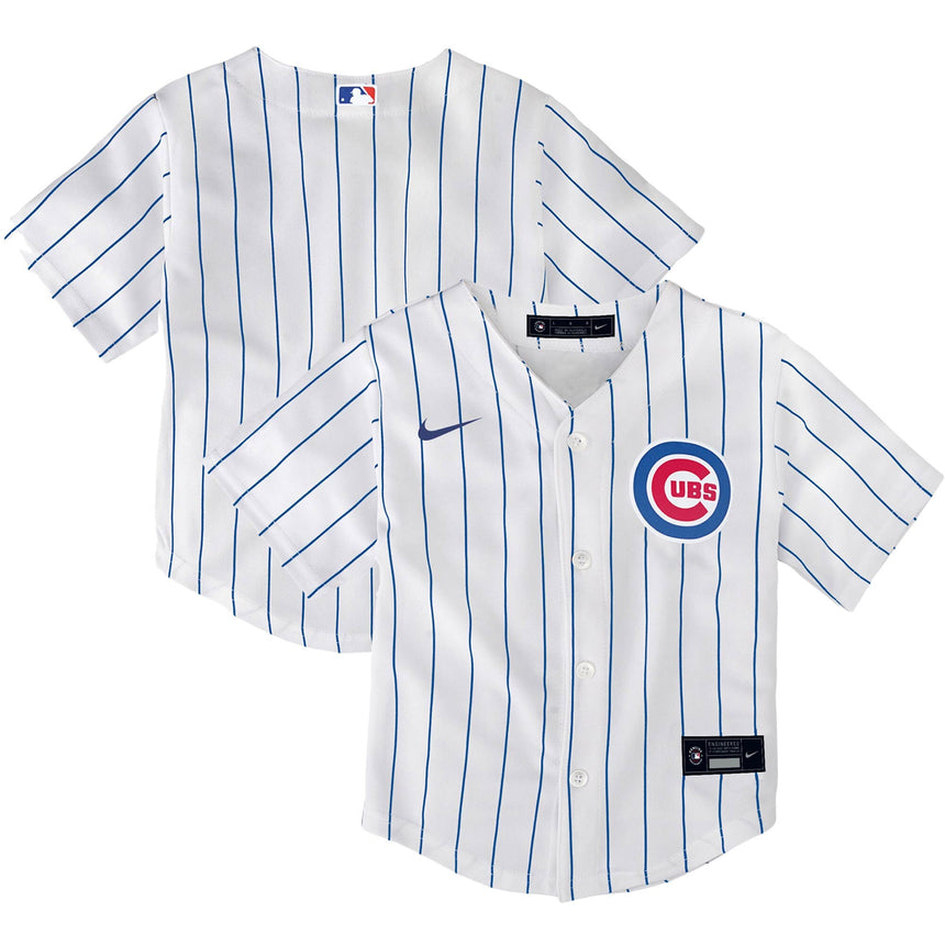 Chicago Cubs Toddler White Home Replica Jersey