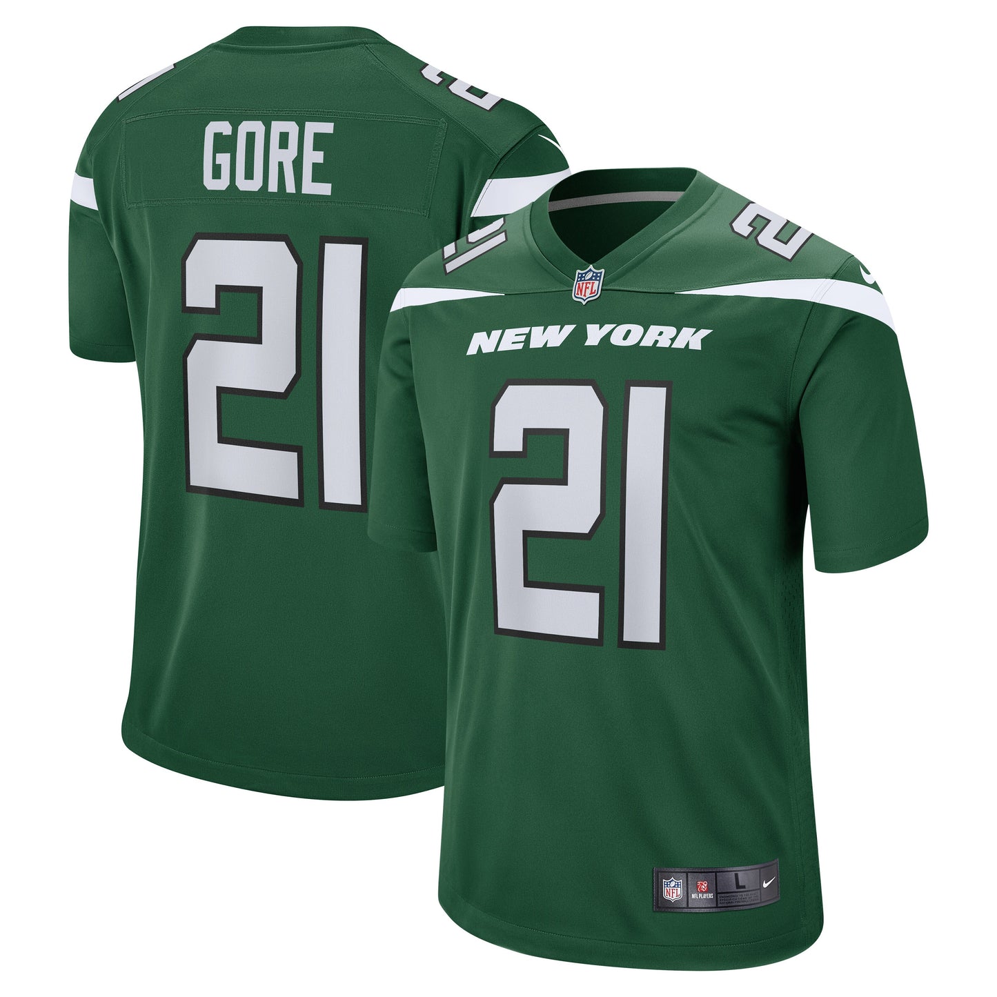 Frank Gore New York Jets Nike Team Game Jersey - Gotham Green