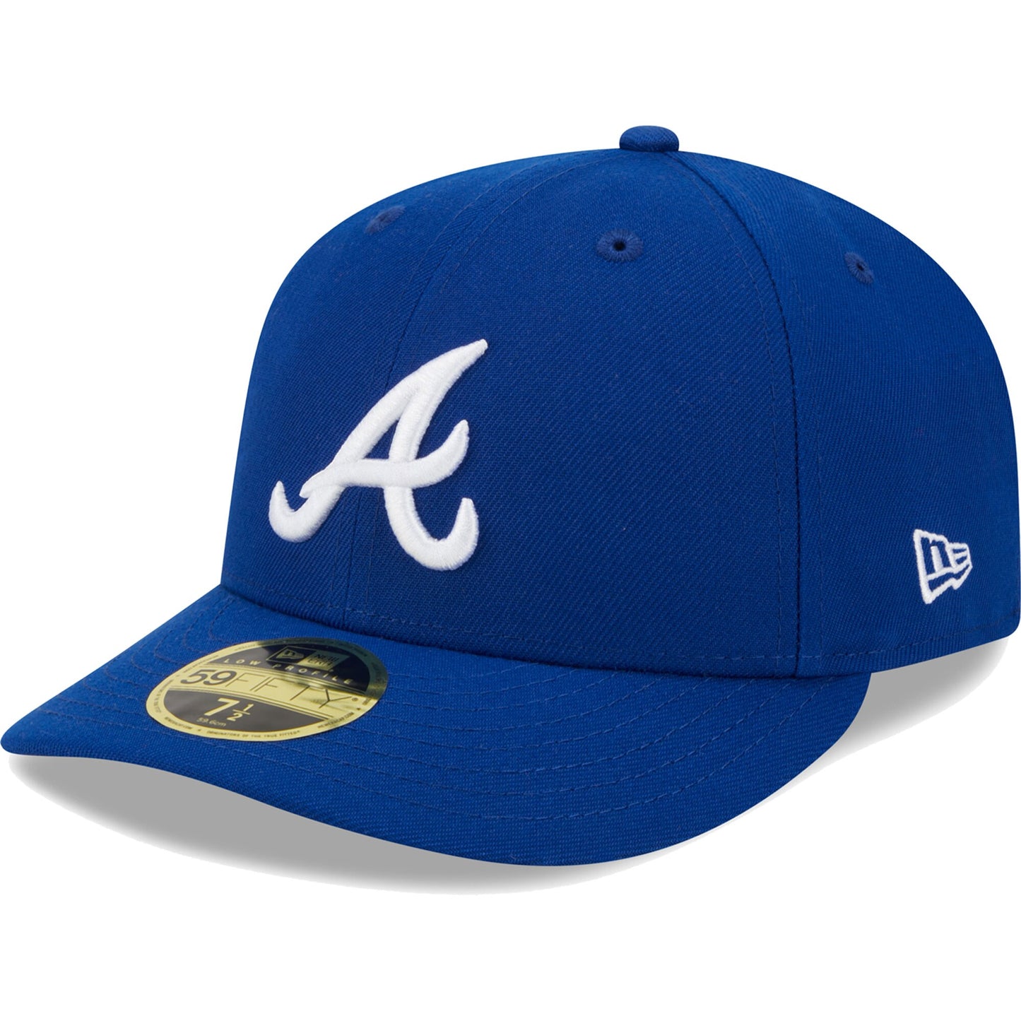 Atlanta Braves New Era White Logo?Low Profile 59FIFTY Fitted Hat - Royal