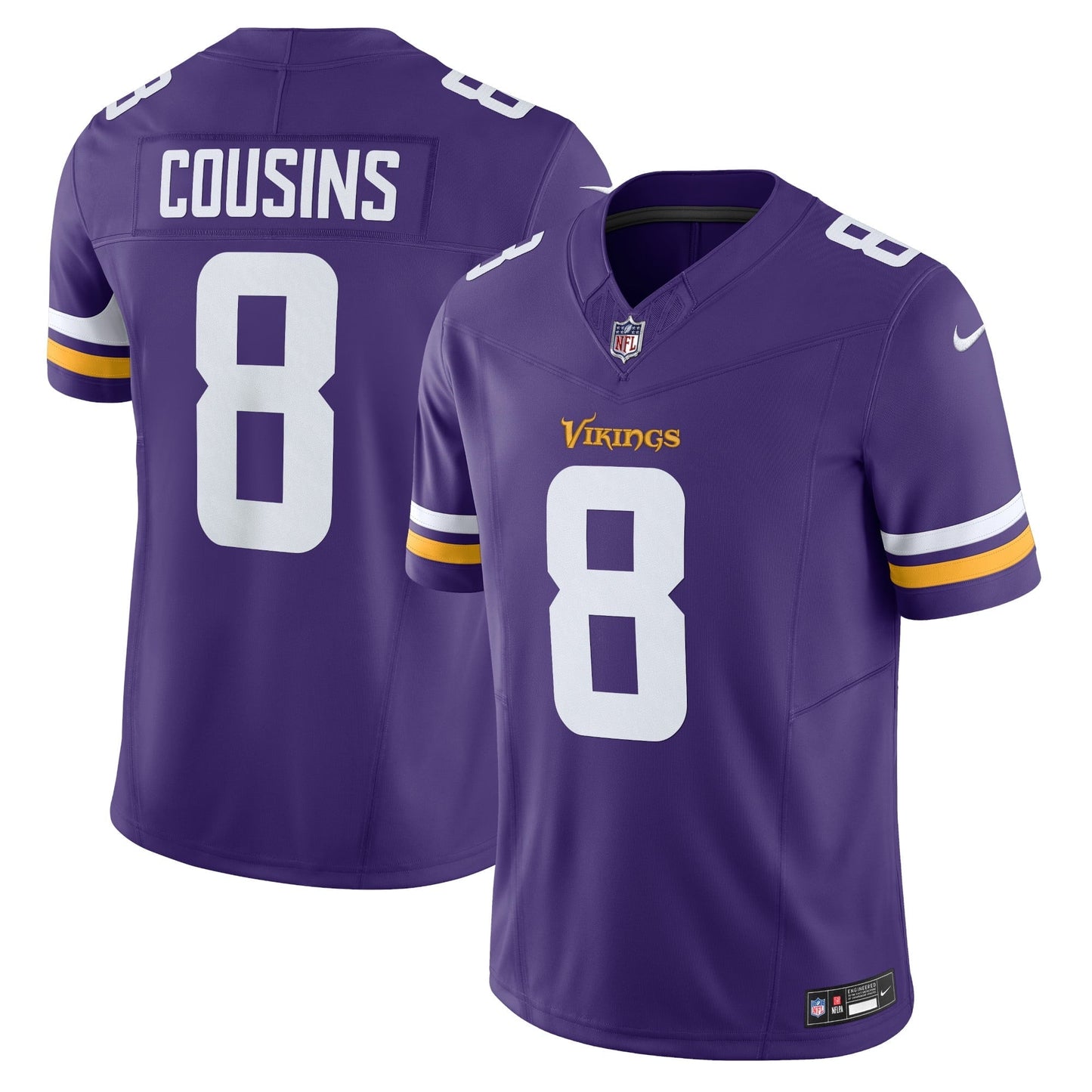 Men's Nike Kirk Cousins Purple Minnesota Vikings Vapor F.U.S.E. Limited Jersey