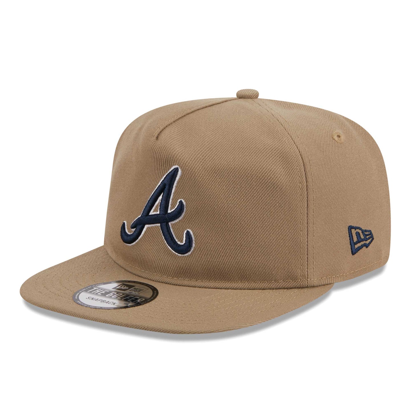 Atlanta Braves New Era Golfer Adjustable Hat - Khaki