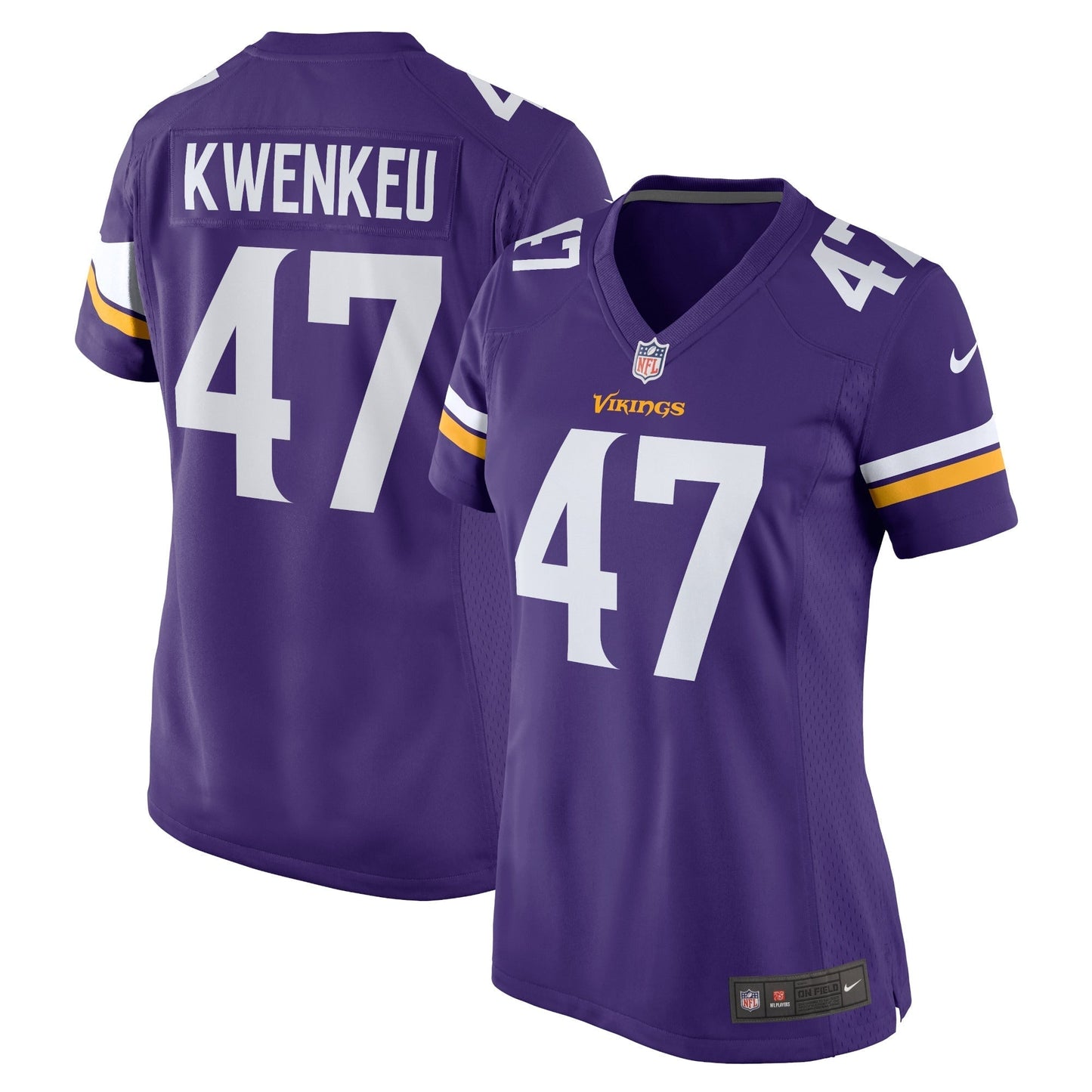 Women's Nike William Kwenkeu Purple Minnesota Vikings Home Game Player Jersey