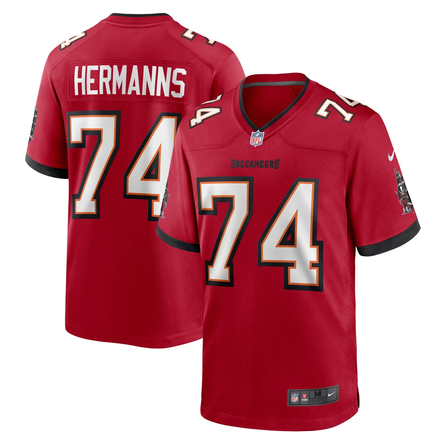 Grant Hermanns Tampa Bay Buccaneers Nike Home Game Player Jersey - Red