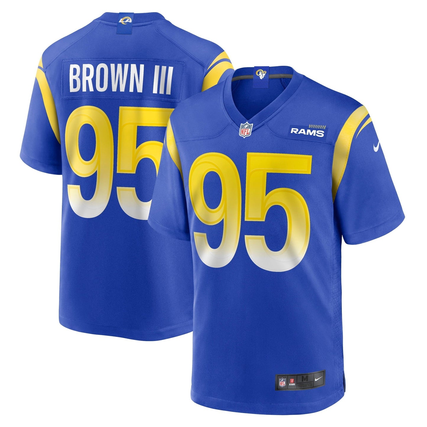 Men's Nike Bobby Brown III Royal Los Angeles Rams Game Jersey