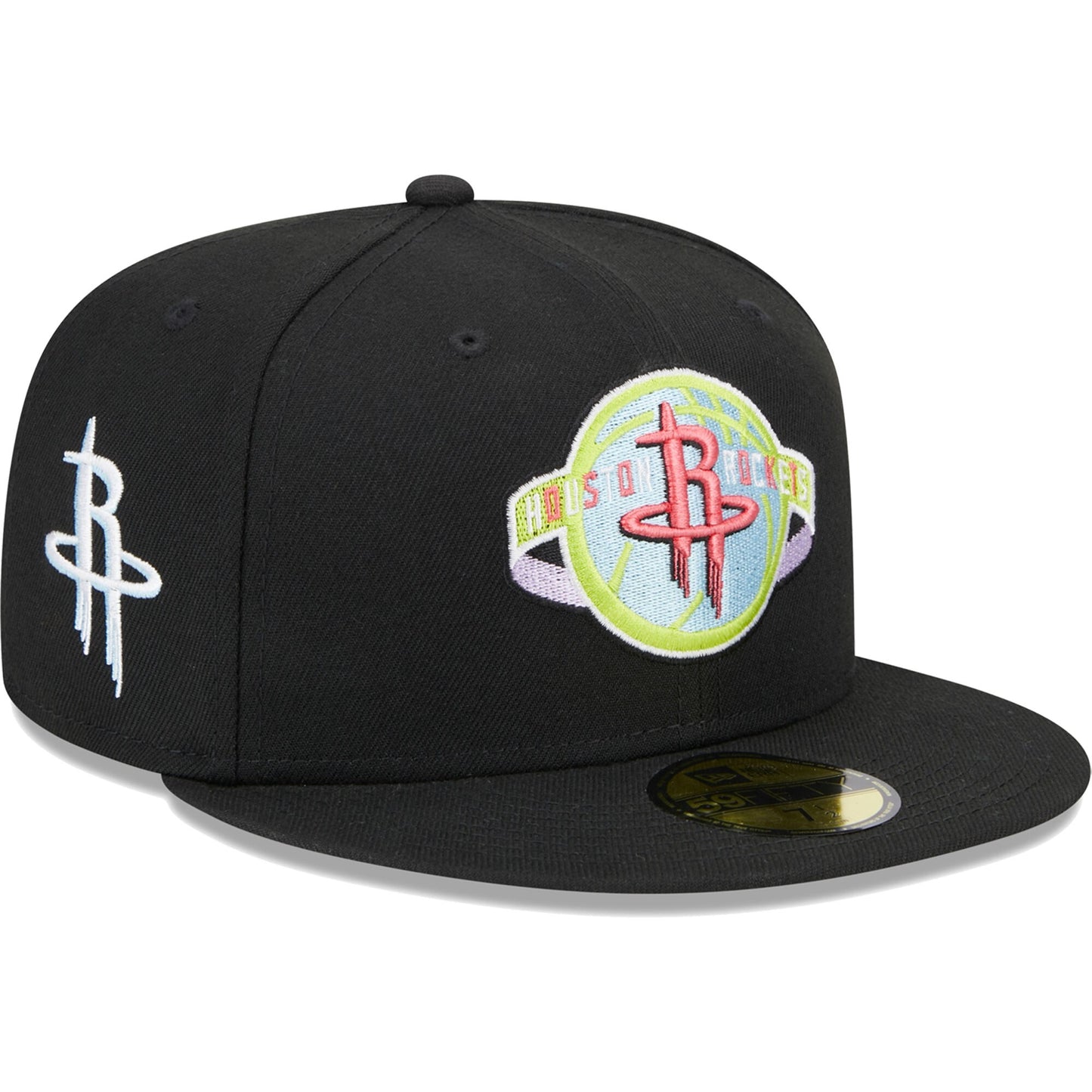Houston Rockets New Era Color Pack 59FIFTY Fitted Hat - Black