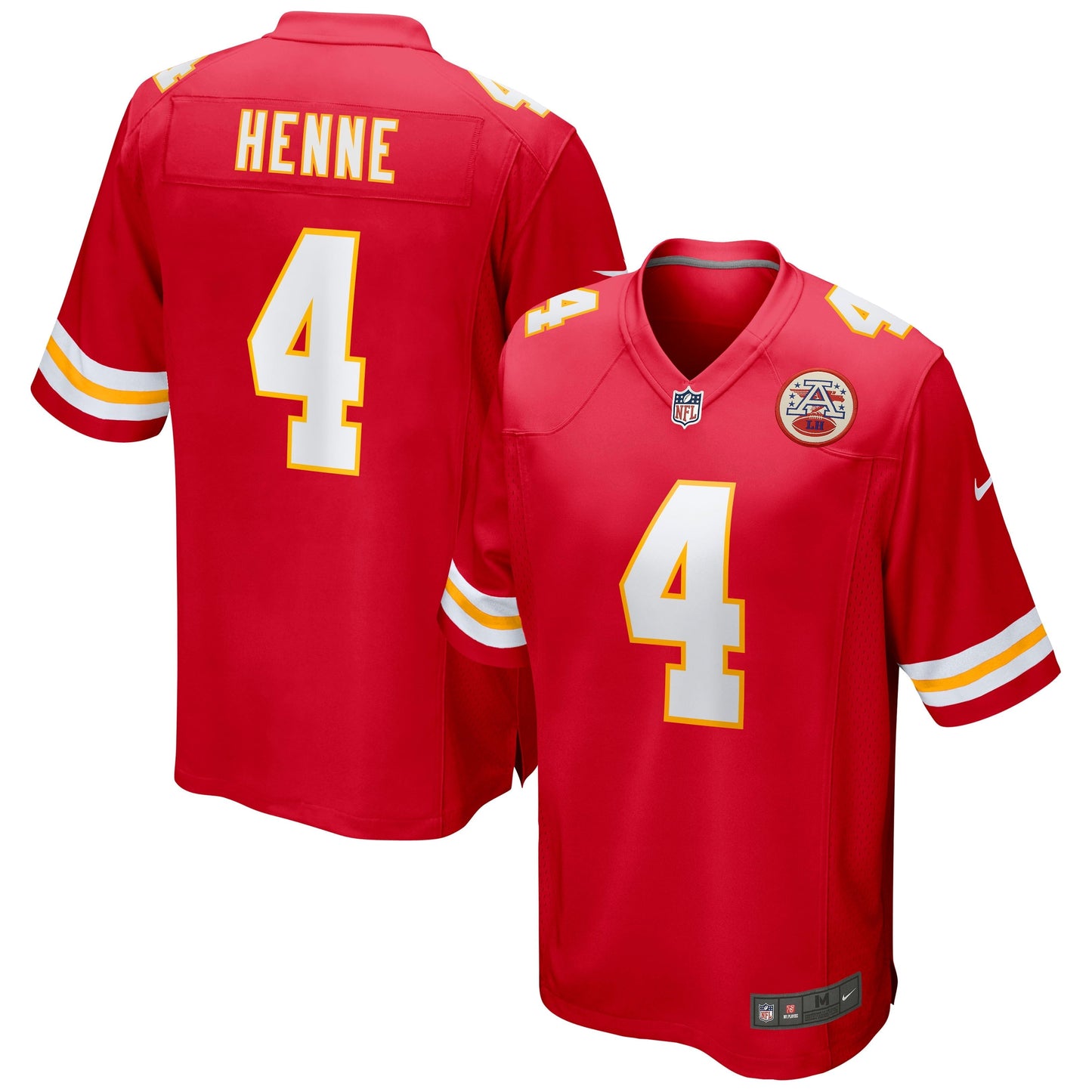 Men's Nike Chad Henne Red Kansas City Chiefs Game Jersey