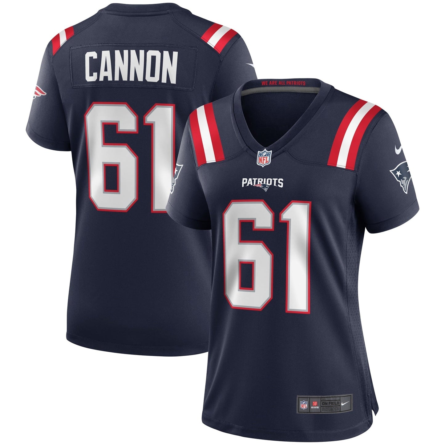 Women's Nike Marcus Cannon Navy New England Patriots Game Jersey