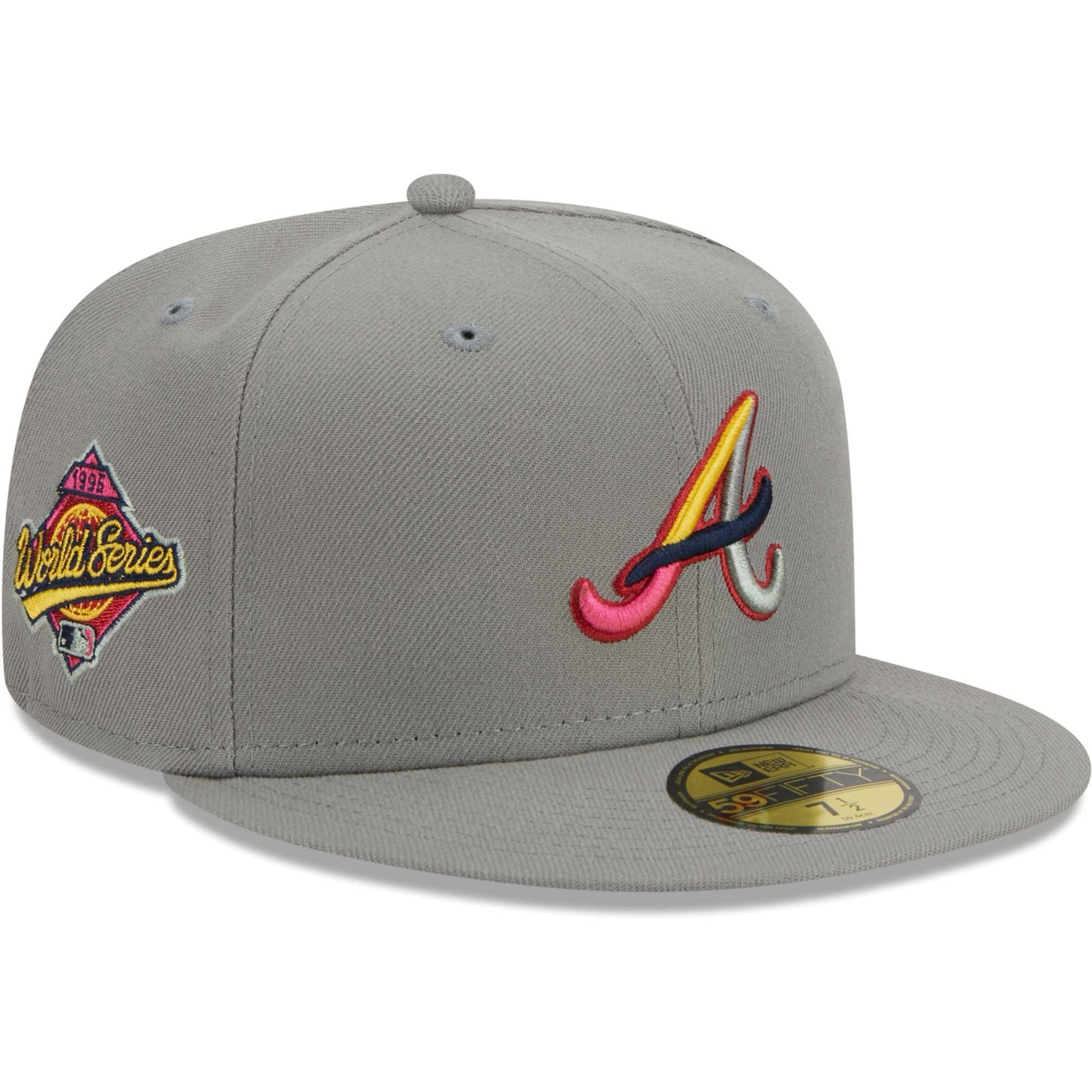 Atlanta Braves New Era Color Pack 59FIFTY Fitted Hat - Gray