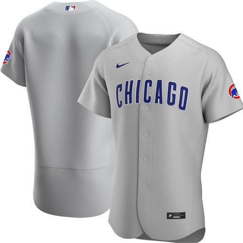 Chicago Cubs Gray Authentic Road Jersey by