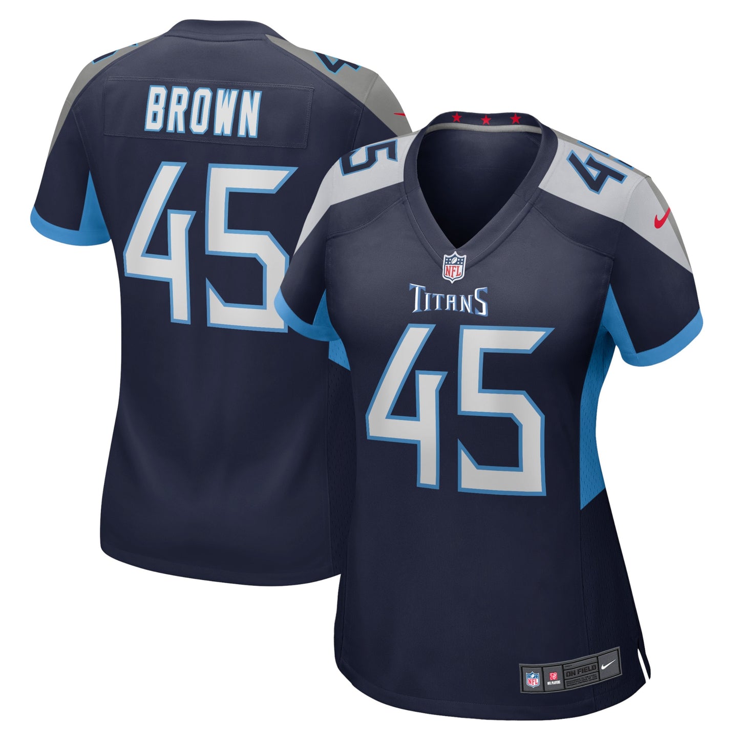 Kyron Brown Tennessee Titans Nike Women's Home Game Player Jersey - Navy