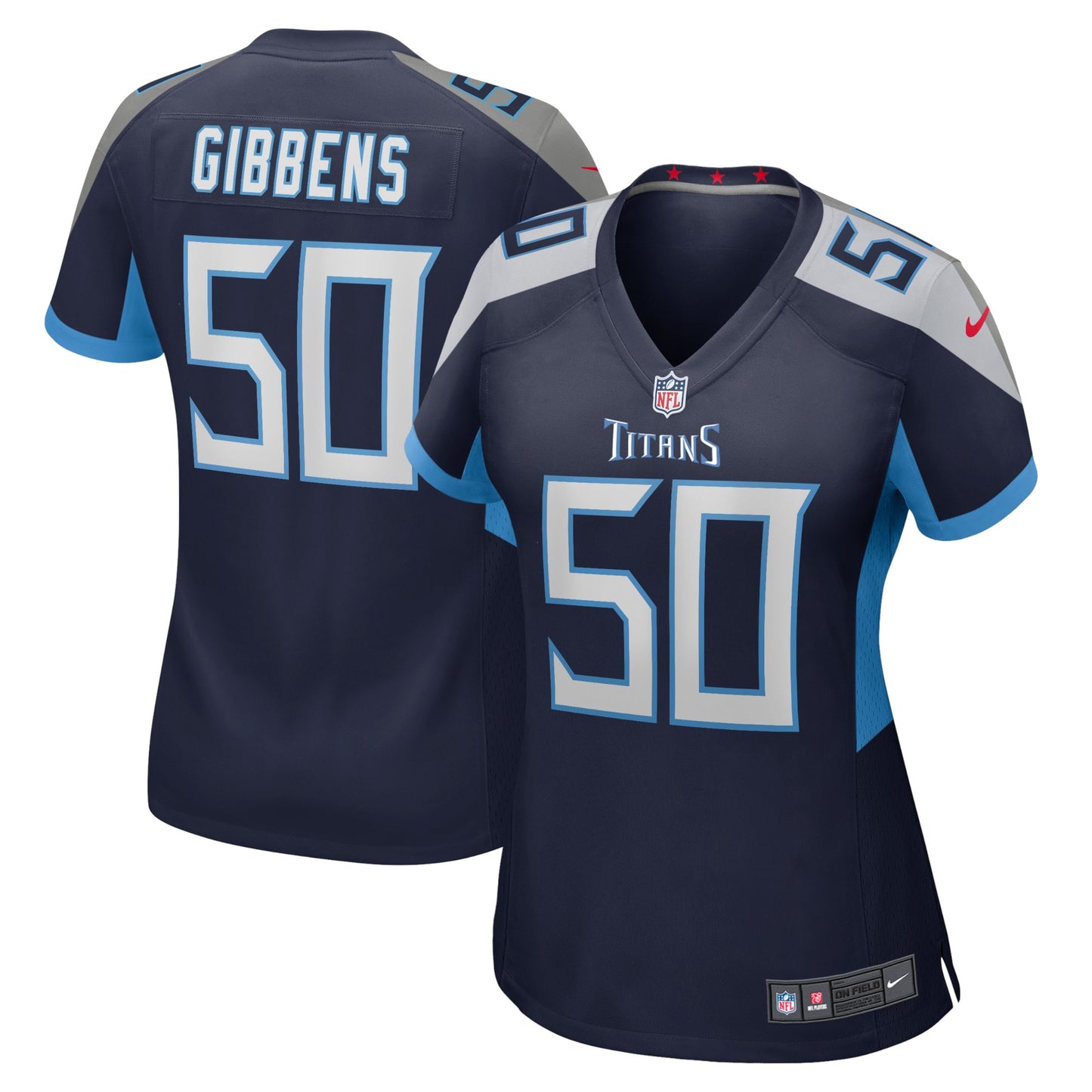 Jack Gibbens Tennessee Titans Nike Women's Home Game Player Jersey - Navy