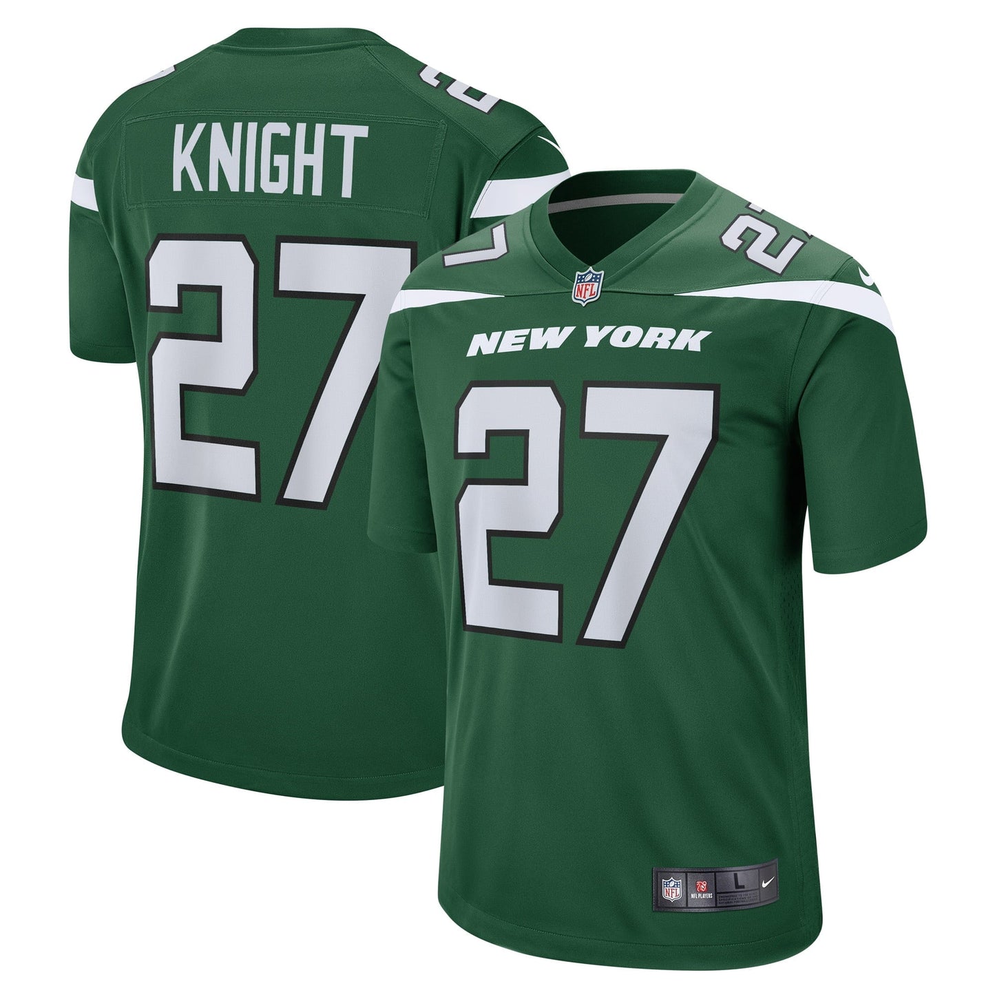 Women's Nike Zonovan Knight Gotham Green New York Jets Game Player Jersey