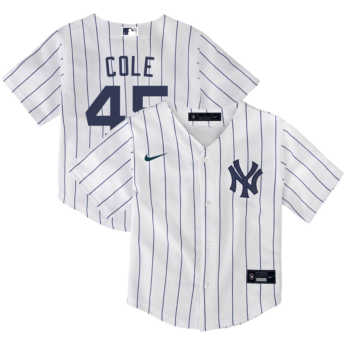 Gerrit Cole New York Yankees Nike Toddler Home Replica Player Jersey - White