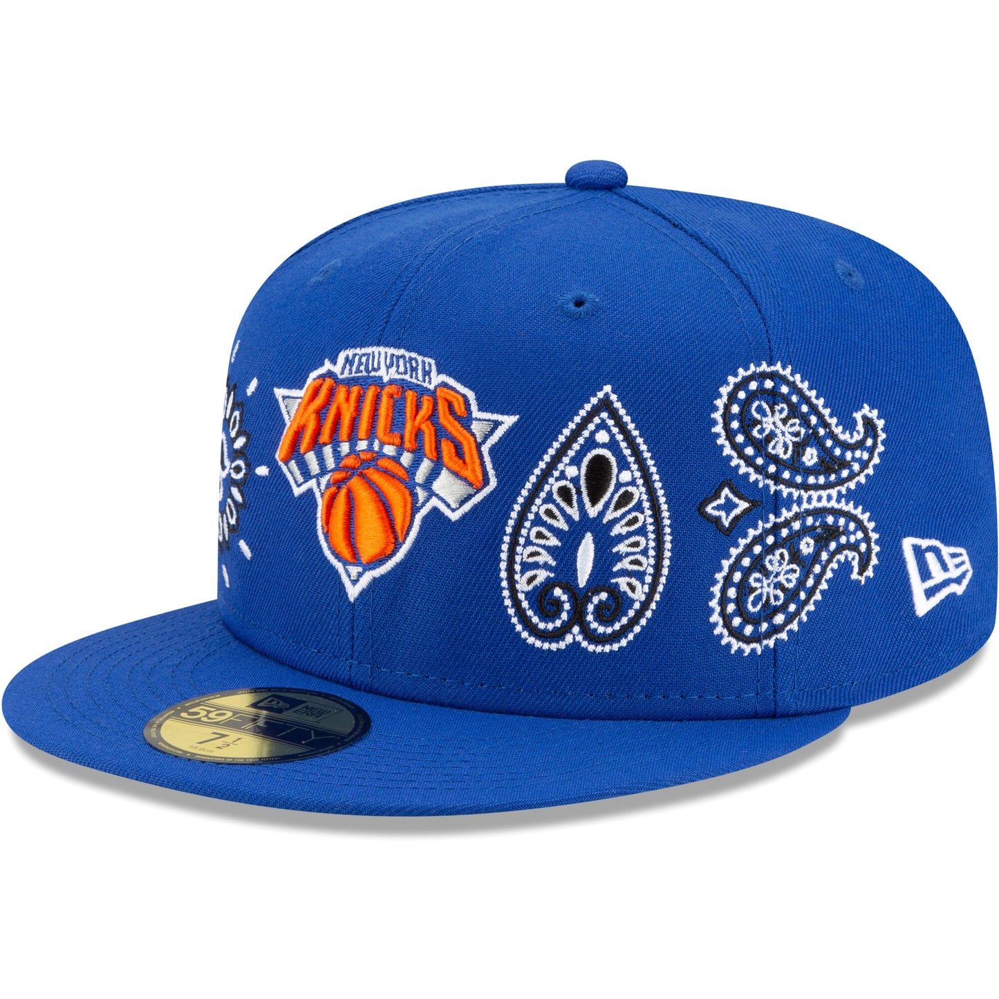 New York Knicks New Era Paisley 59FIFTY Fitted Hat - Blue
