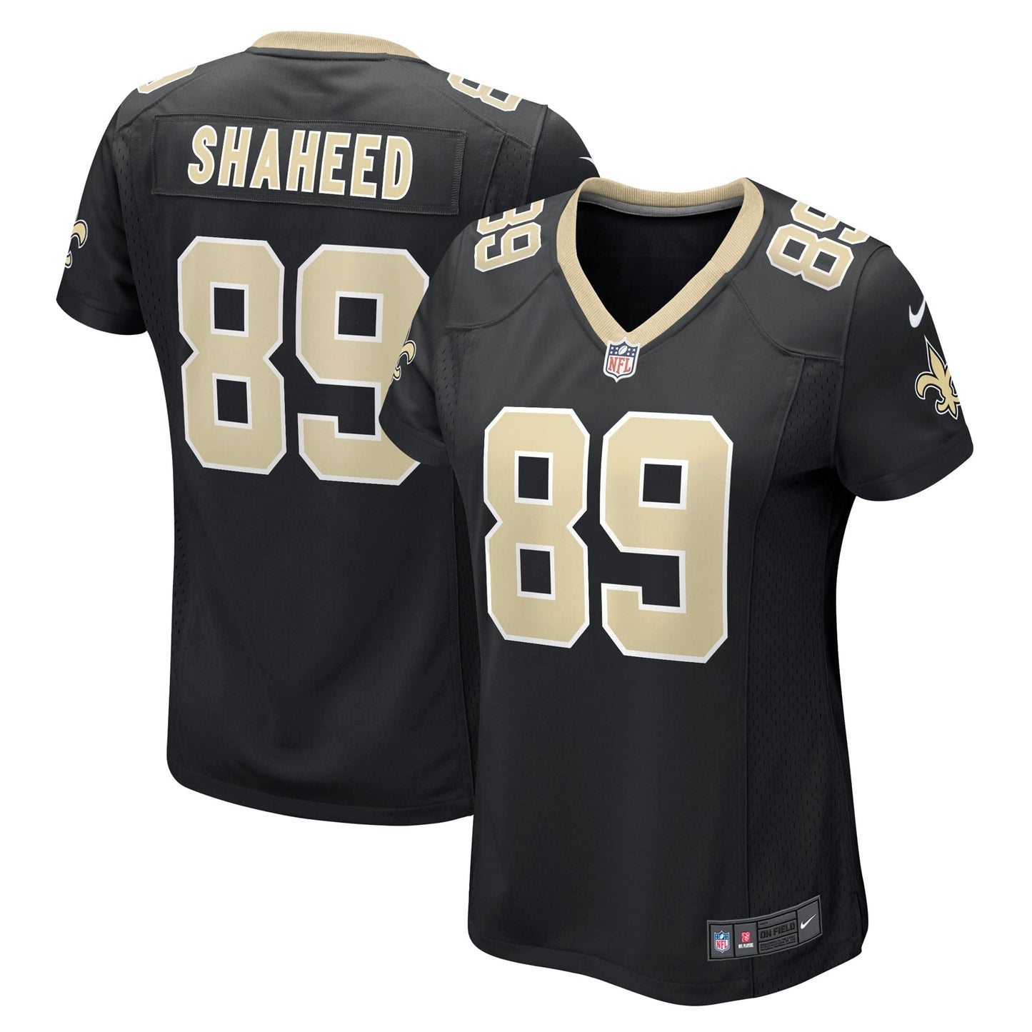 Women's Nike Rashid Shaheed Black New Orleans Saints Game Player Jersey